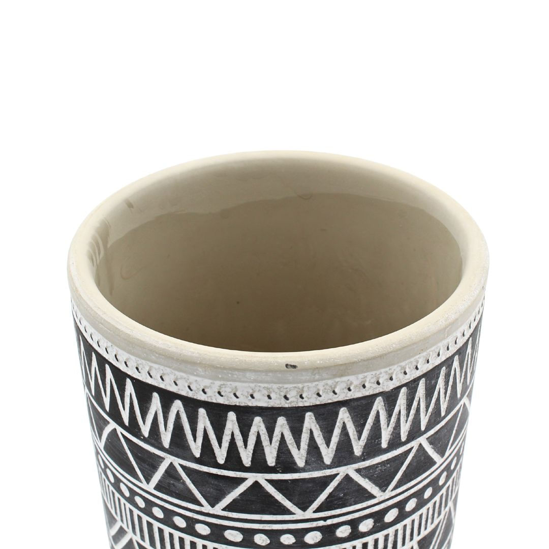 Ghiveci ceramica 9x9 cm model linii simetrii — imaginea 6
