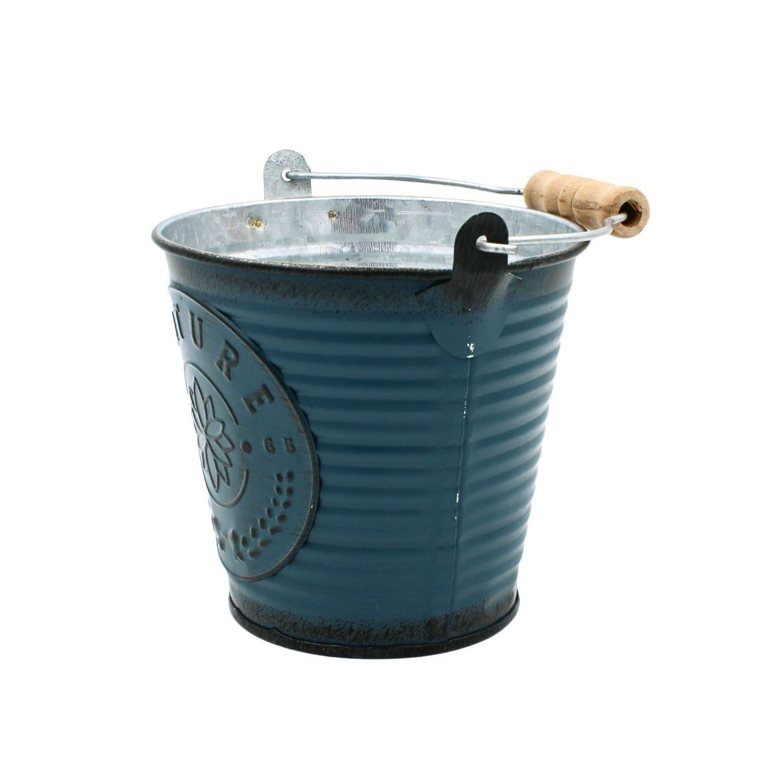 Ghiveci pentru flori tip galetusa turcoaz 10,5cm — imaginea 2