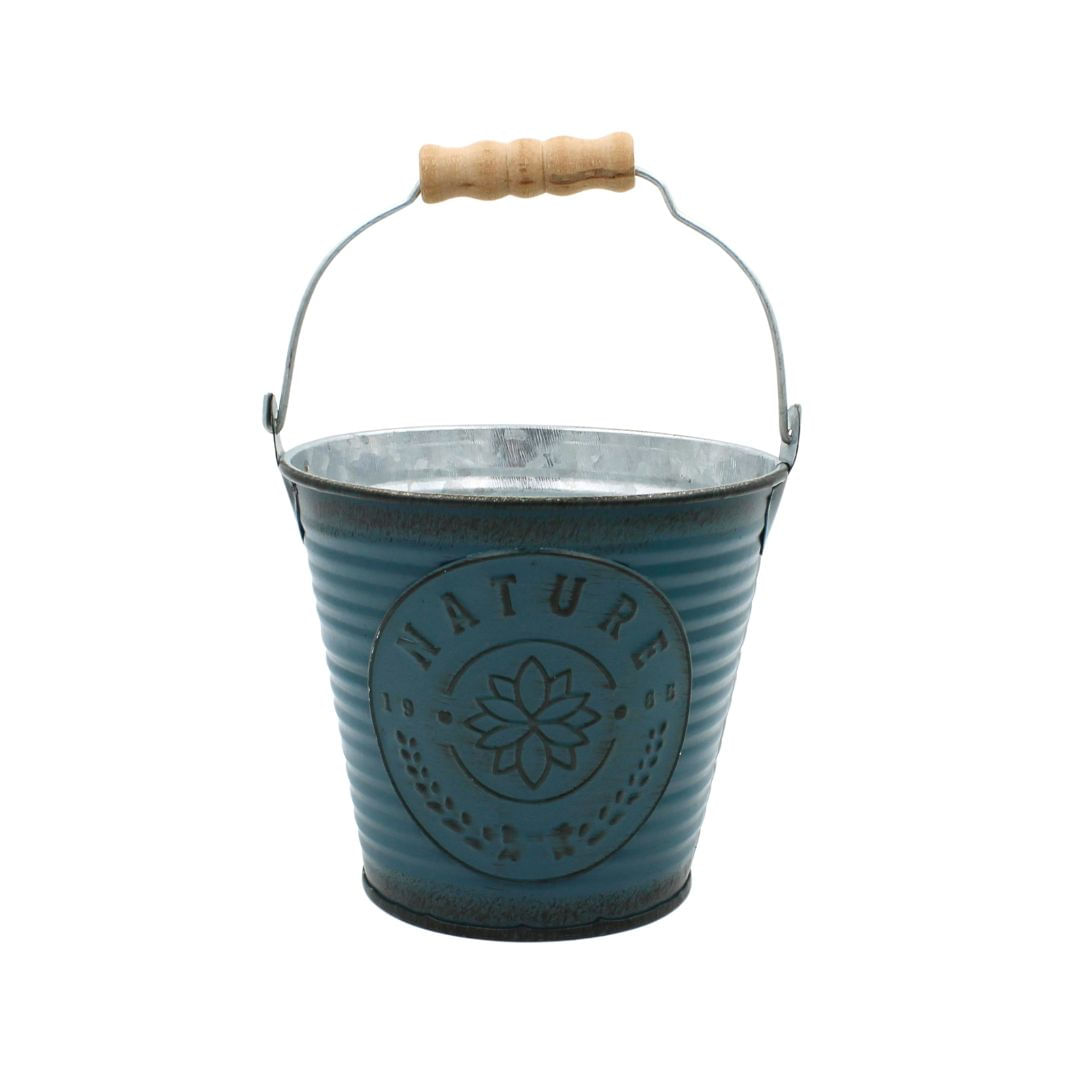 Ghiveci pentru flori tip galetusa turcoaz 10,5cm — imaginea 6