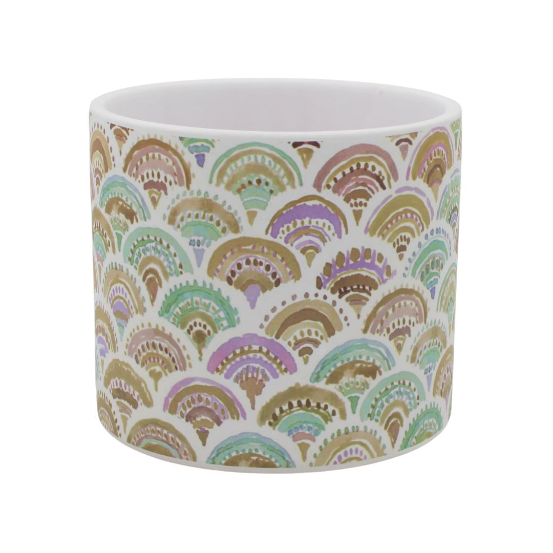 Masca ghiveci ceramica model abstract 11cm — imaginea 3