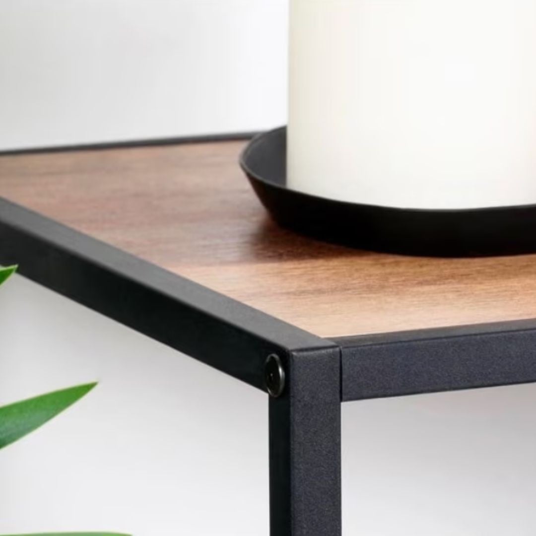 Mobilier multifunctional, 2 niveluri, metal + MDF, 70x31x85 cm — imaginea 6