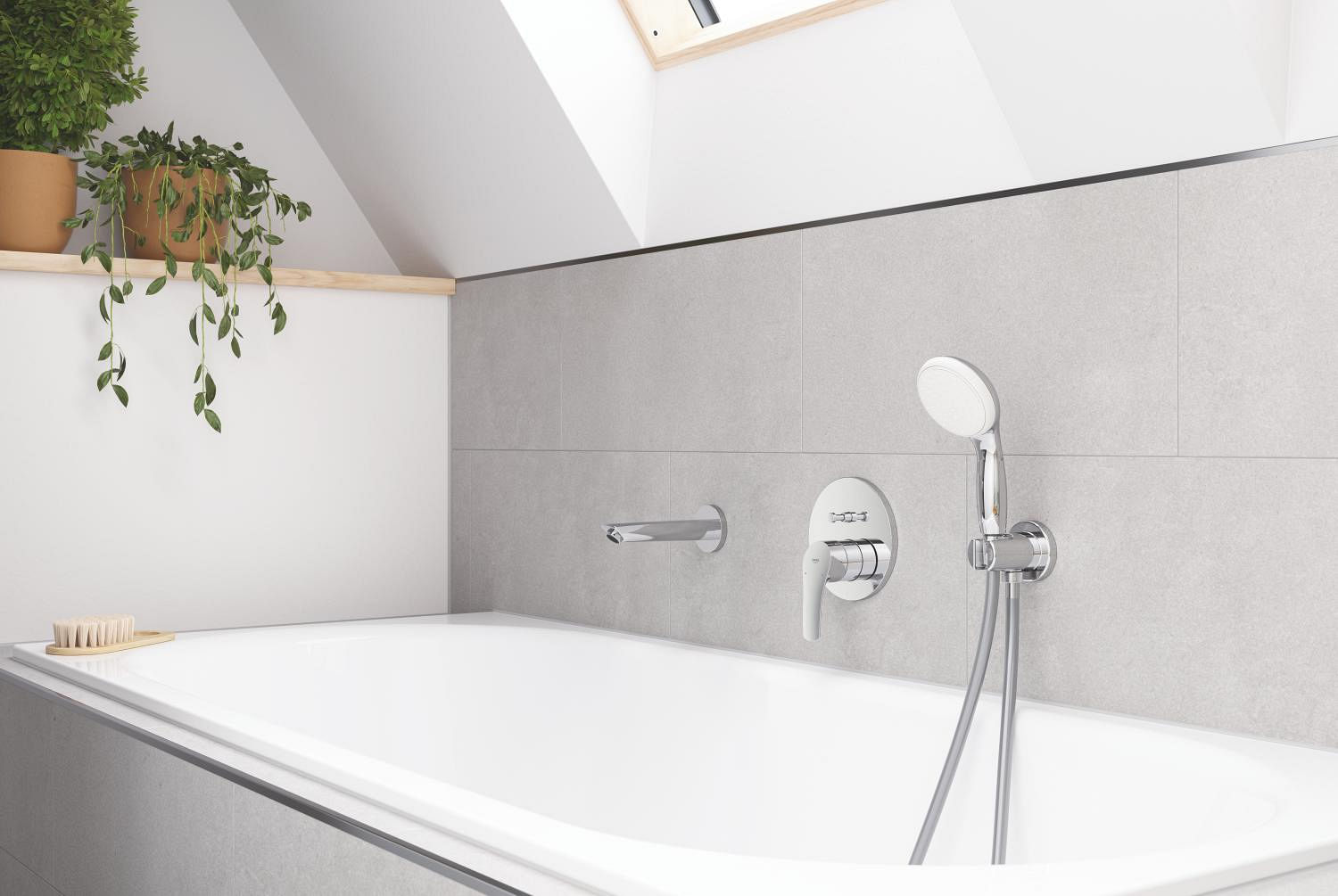 Pipa cada Grohe 13448003, 171 mm, 68 mm, 1/2 diametru conexiune, pe perete, aparent, eurosmart gama, Crom — imaginea 8