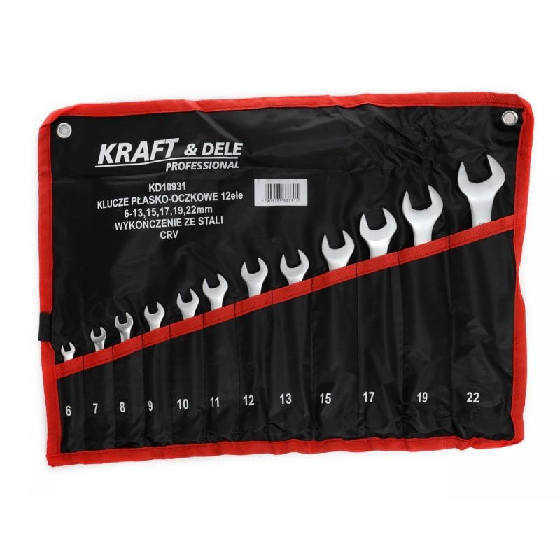 Set chei fixe, Kraft&Dele, KD10931, 12 buc, otel Cr-V — imaginea 3