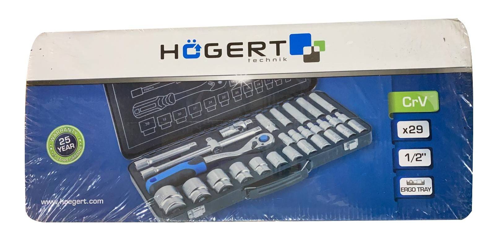 Trusa 29 piese, chei tubulare cu clichet- HT1R480 — imaginea 3