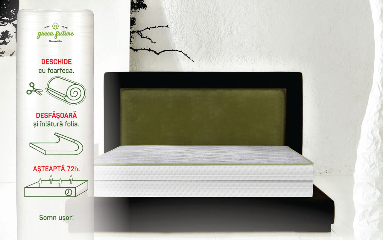 Saltea ortopedica Aloe Vera Dual Confort — imaginea 4