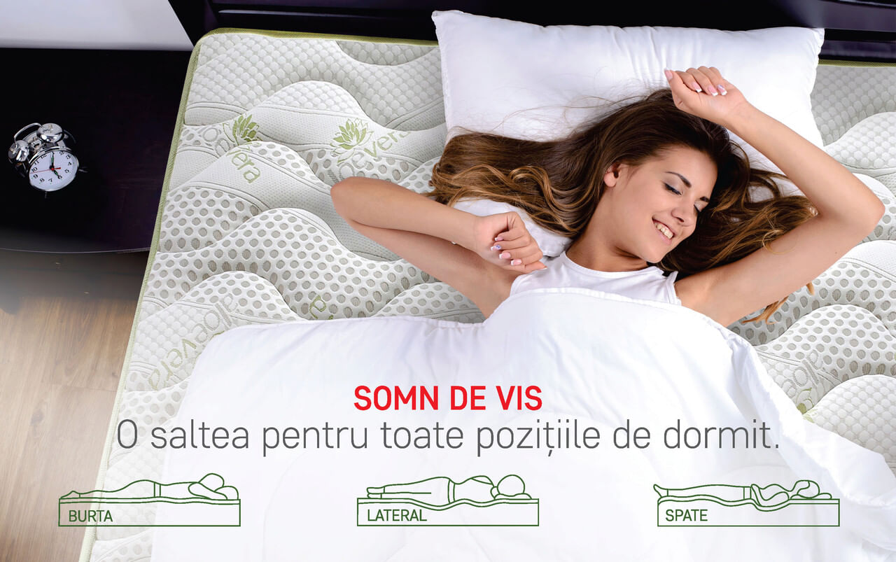 Saltea ortopedica Aloe Vera Dual Confort — imaginea 6