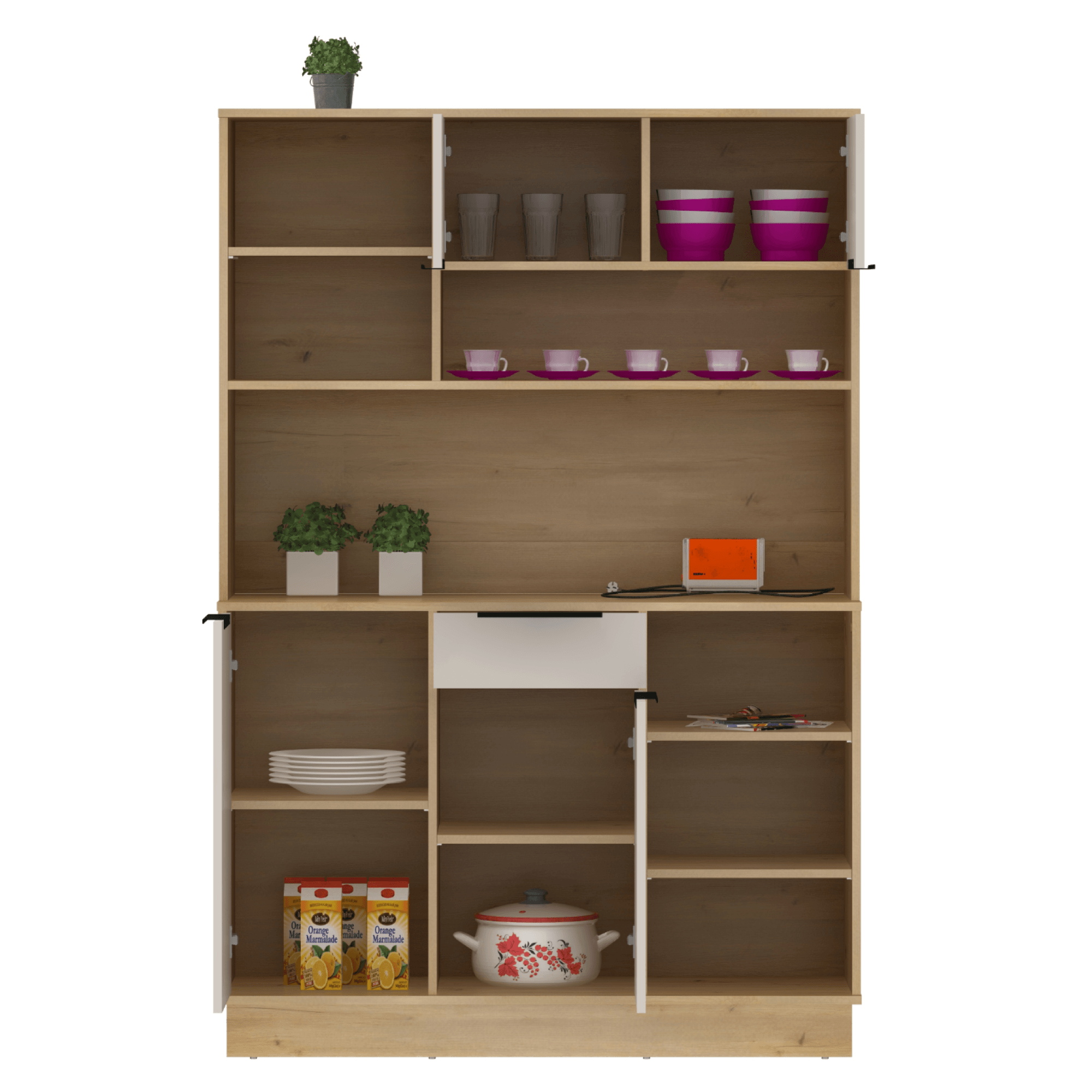 Bufet, stejar artisan/casmir, LILIEN TYP 2 — imaginea 6