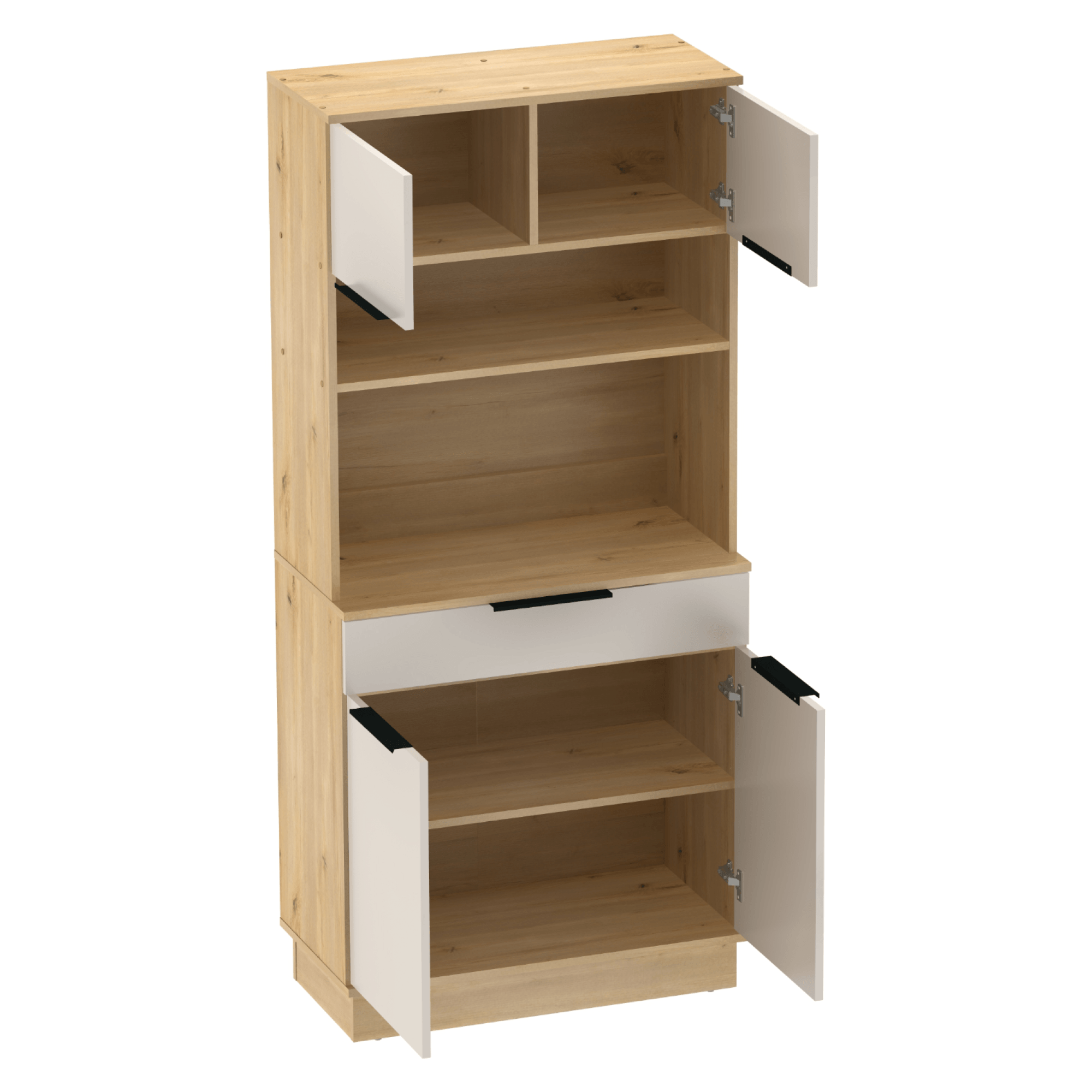 Bufet cu paru usi, stejar artisan/casmir, LILIEN TYP 1 — imaginea 8