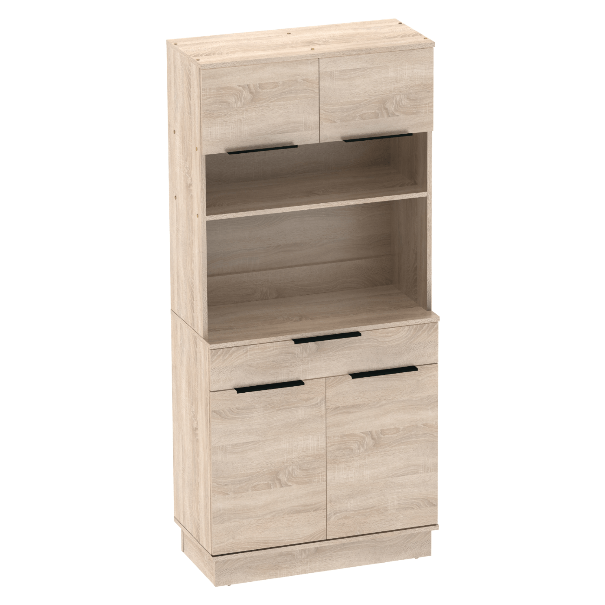 Bufet cu patru usi, stejar sonoma, LILIEN TYP 1 — imaginea 7