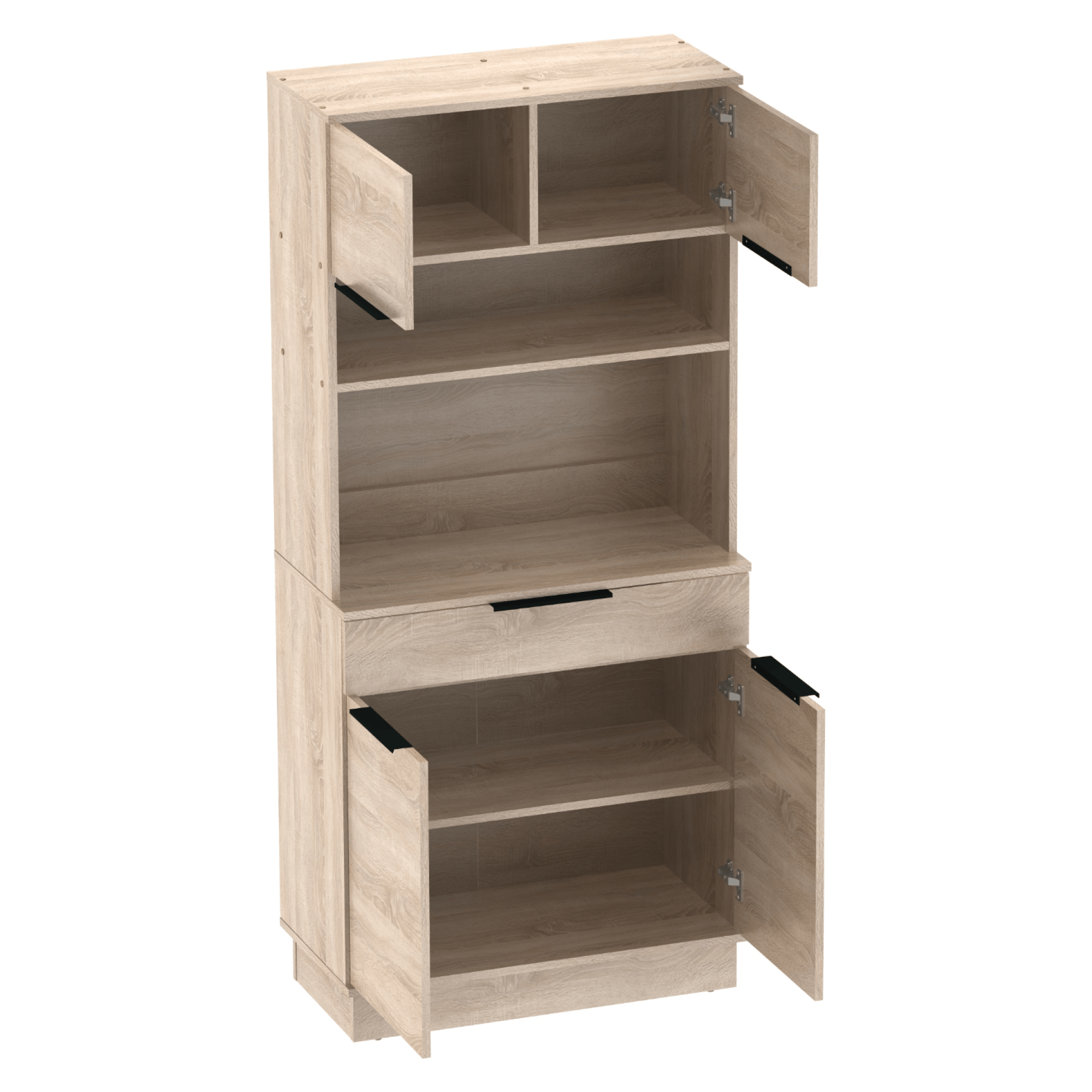 Bufet cu patru usi, stejar sonoma, LILIEN TYP 1 — imaginea 8