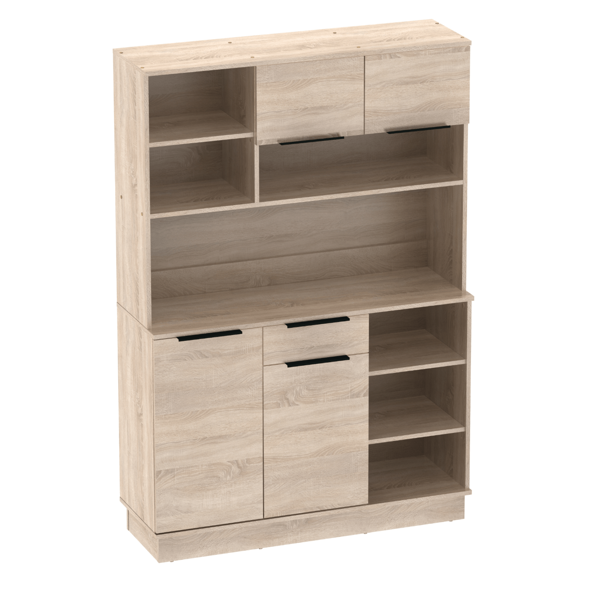 Bufet cu patru usi, stejar sonoma, LILIEN TYP 2 — imaginea 7