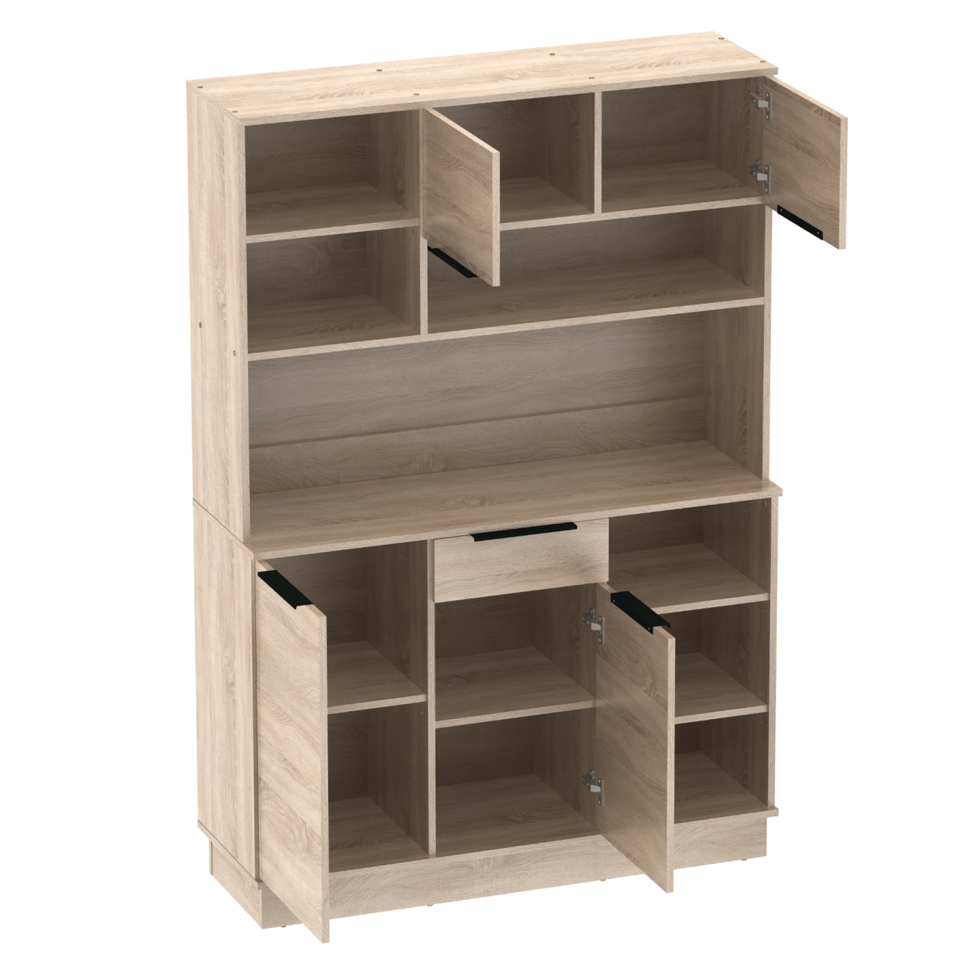Bufet cu patru usi, stejar sonoma, LILIEN TYP 2 — imaginea 8