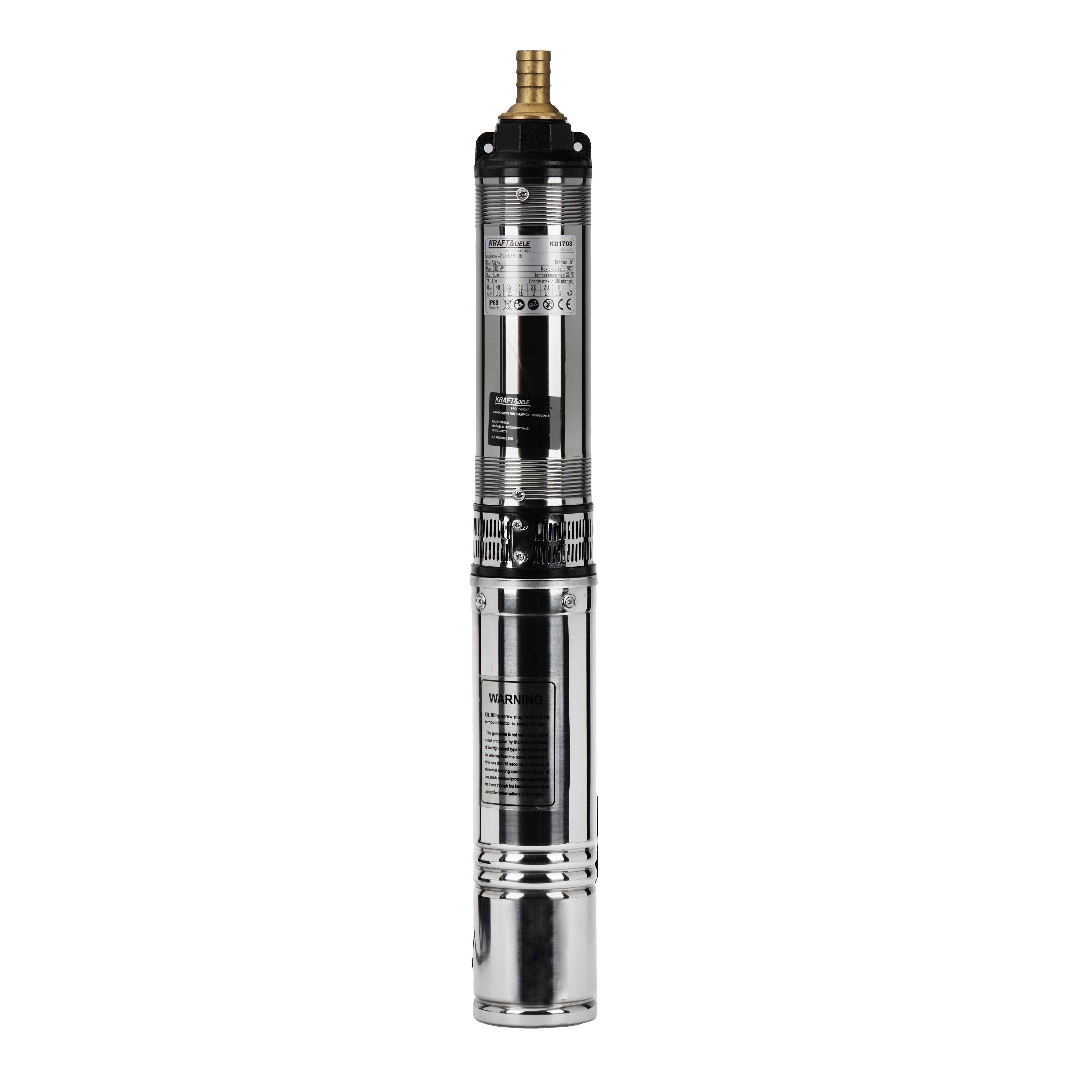 Pompa submersibila, Kraft&Dele, 50 m / 45 l/min, KD1703