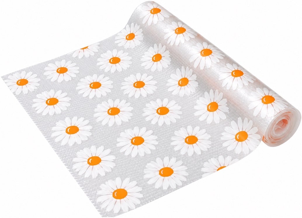 Folie din plastic, antiderapanta si rezistenta la apa, pentru sertare, dulapuri, frigider sau masa