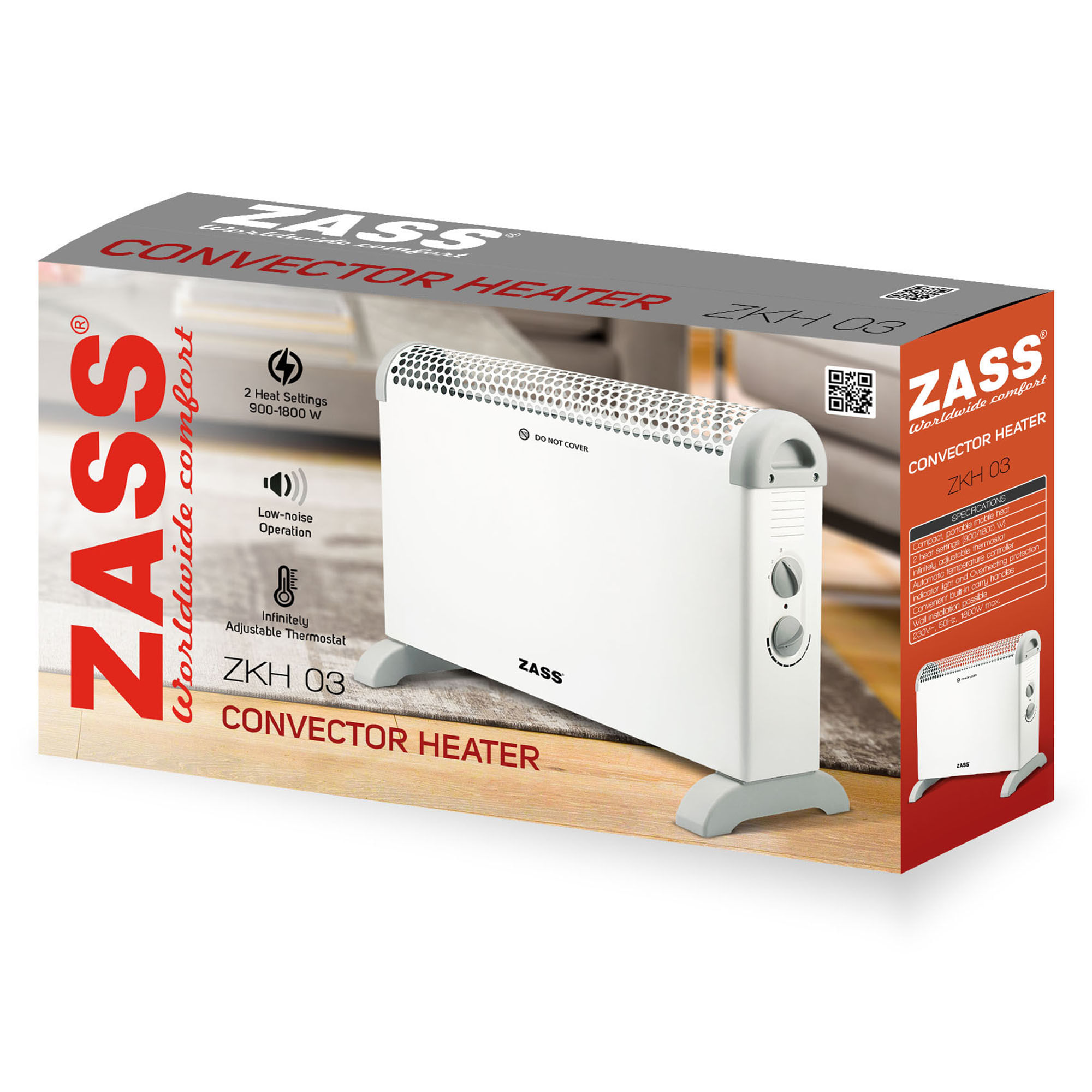 Convector Zass ZKH 03, alb - 4 | YEO