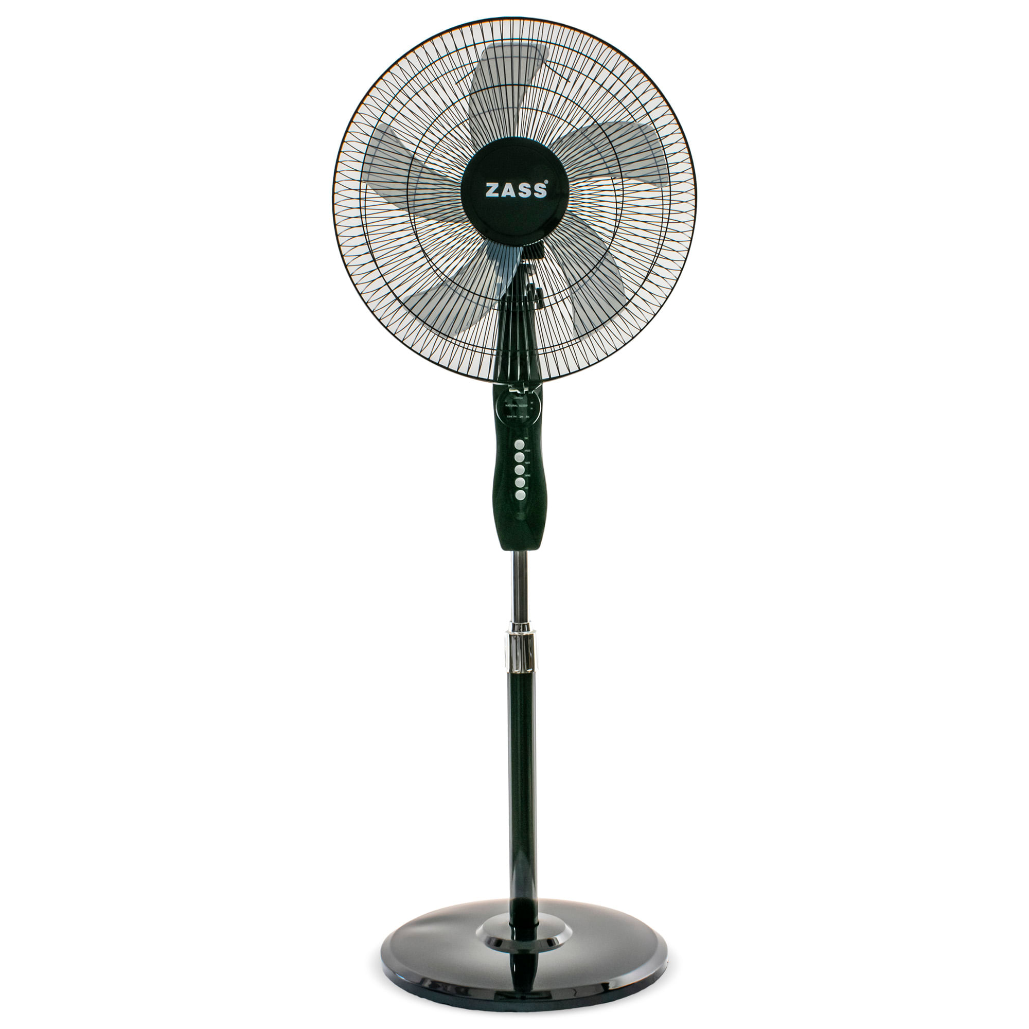 Ventilator cu picior,timer si telecomanda Zass ZFTR 1615, negru
