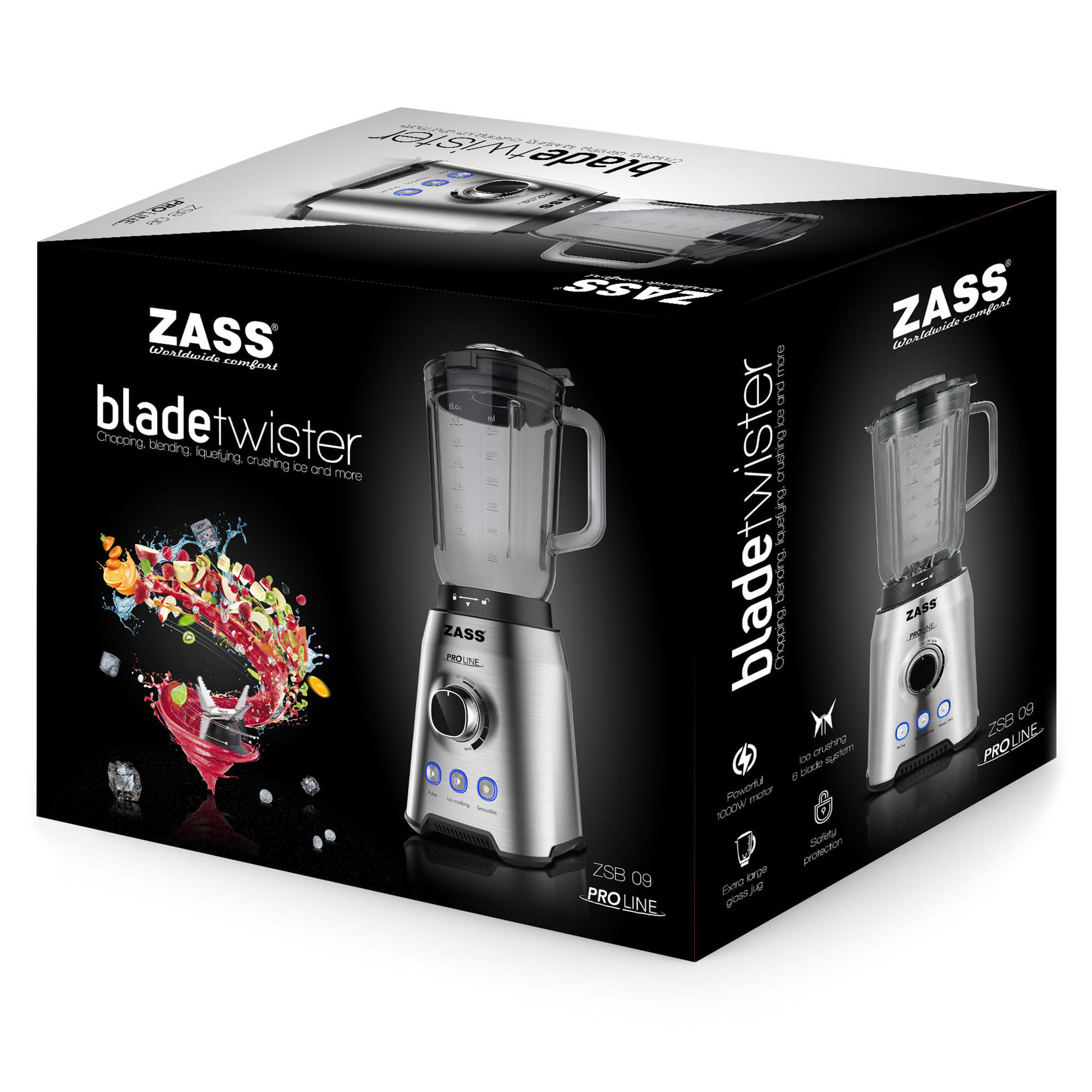 Blender de masa Inox Zass ZSB 09, argintiu - 4 | YEO