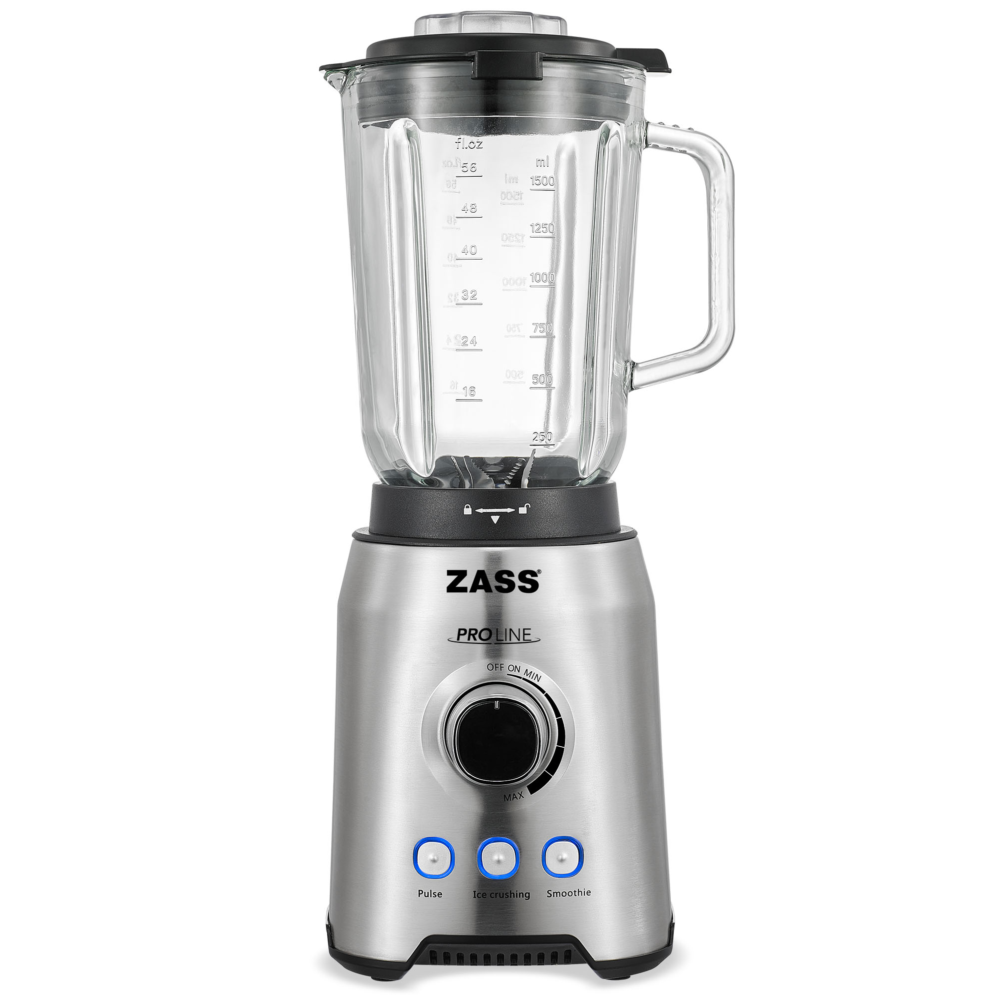 Blender de masa Inox Zass ZSB 09, argintiu