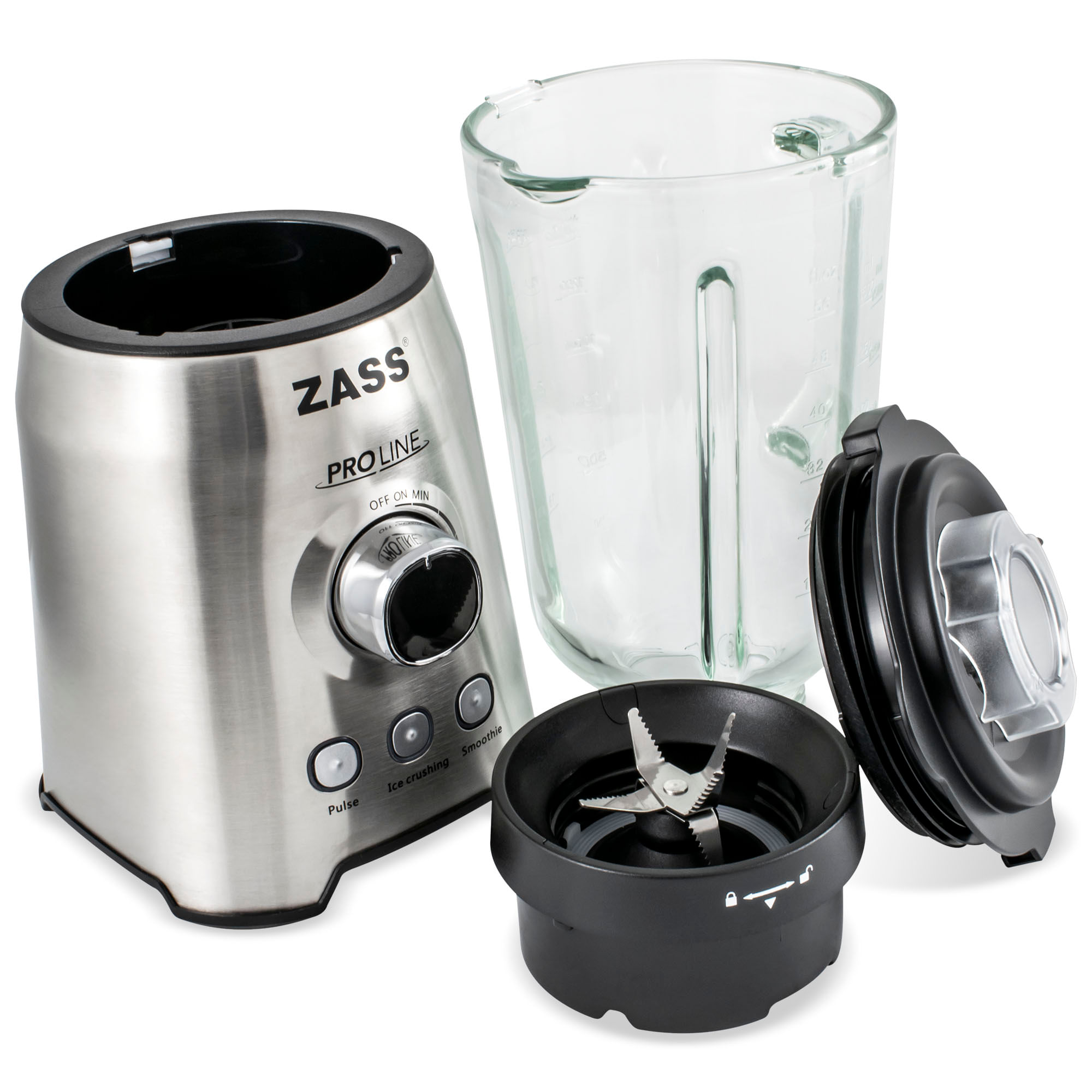 Blender de masa Inox Zass ZSB 09, argintiu - 3 | YEO