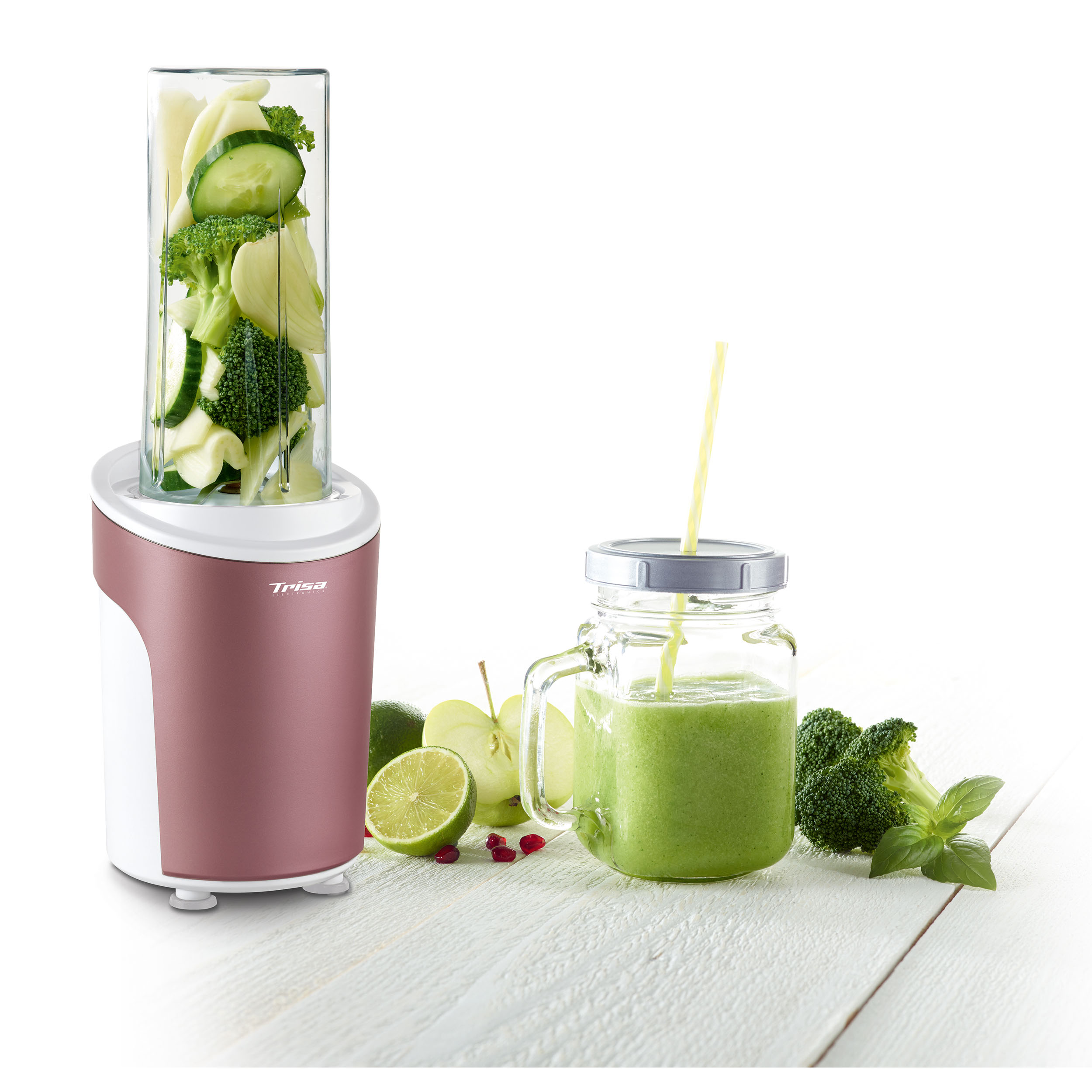 Nutriblender juicer Trisa Power Smoothie 6930.8710, rosu - 1 | YEO