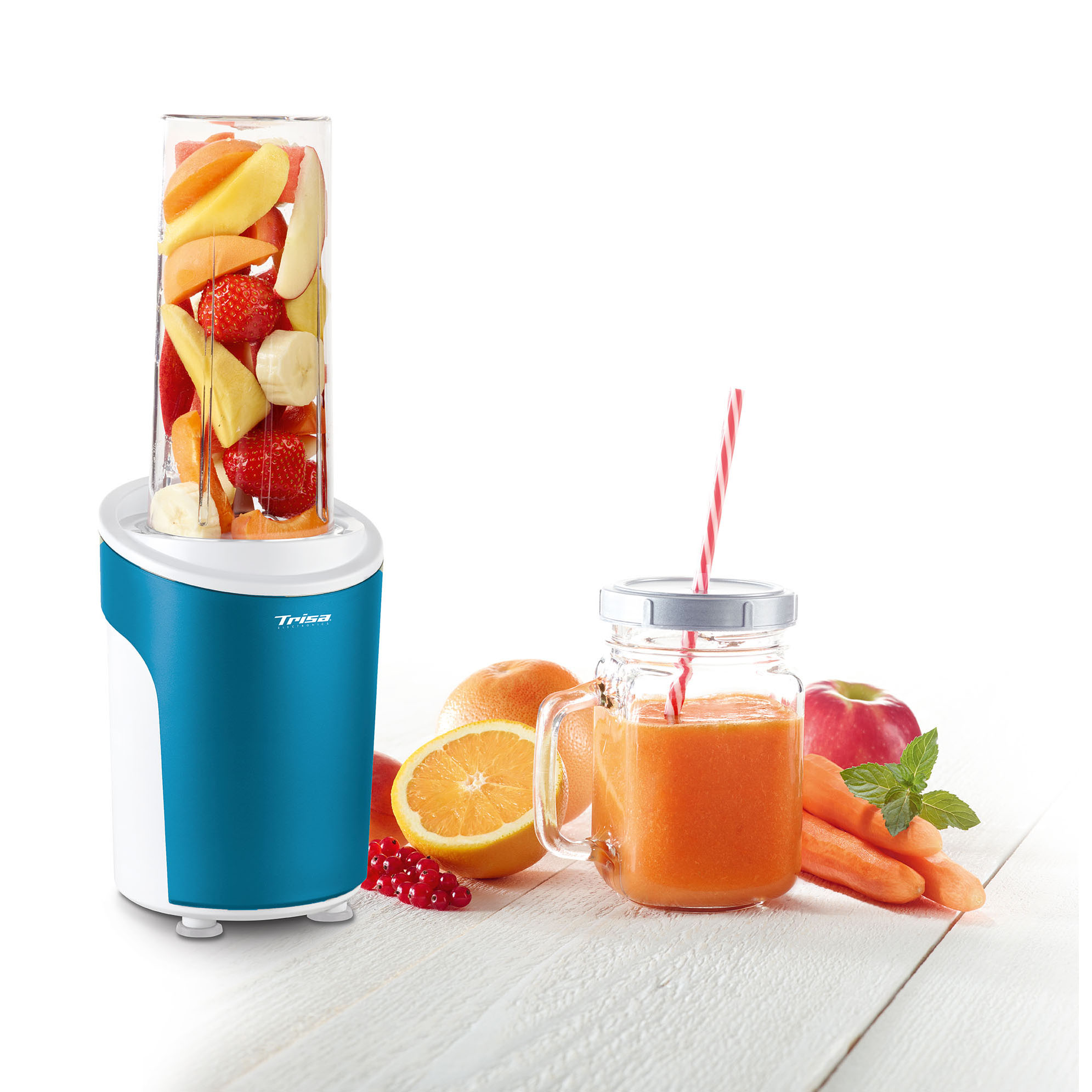 Nutriblender juicer Trisa Power Smoothie 6930.1210, albastru - 2 | YEO