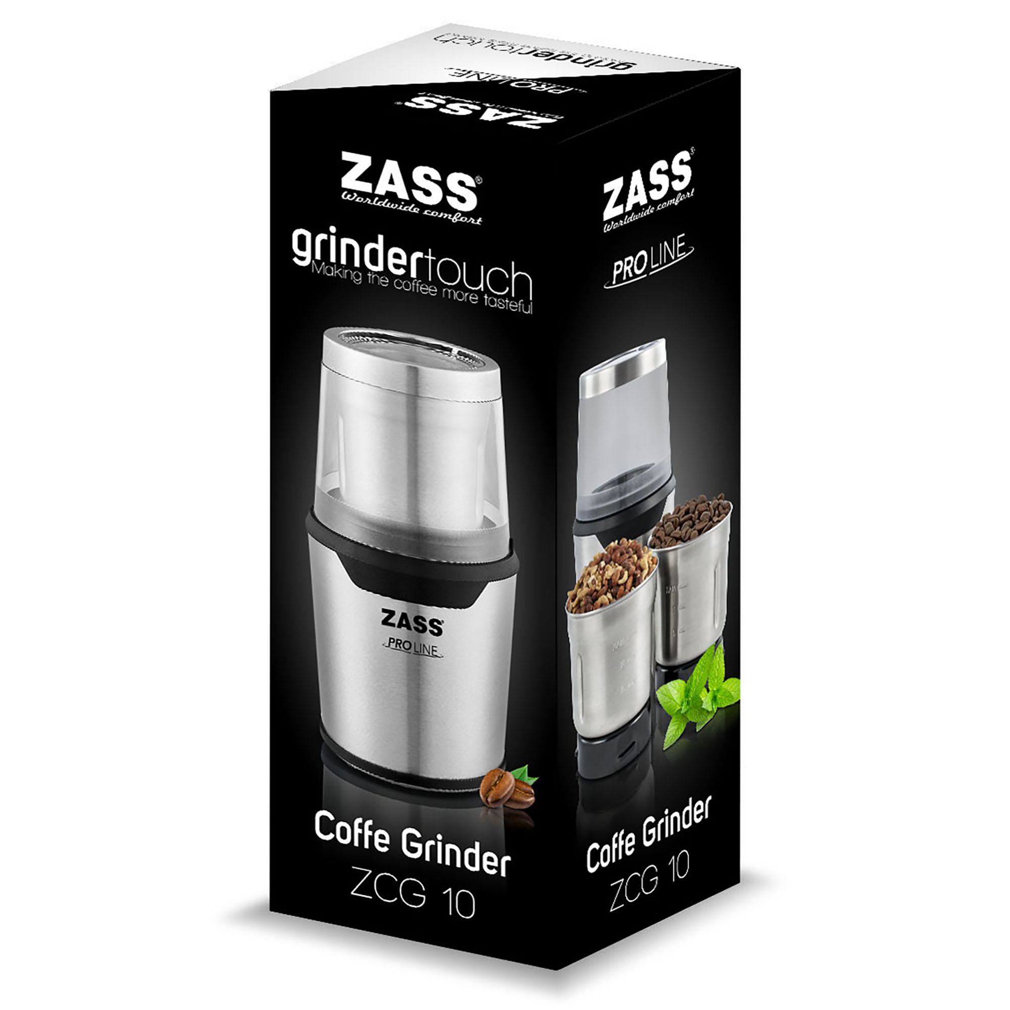 Rasnita de cafea inox Zass ZCG 10, argintiu - 4 | YEO