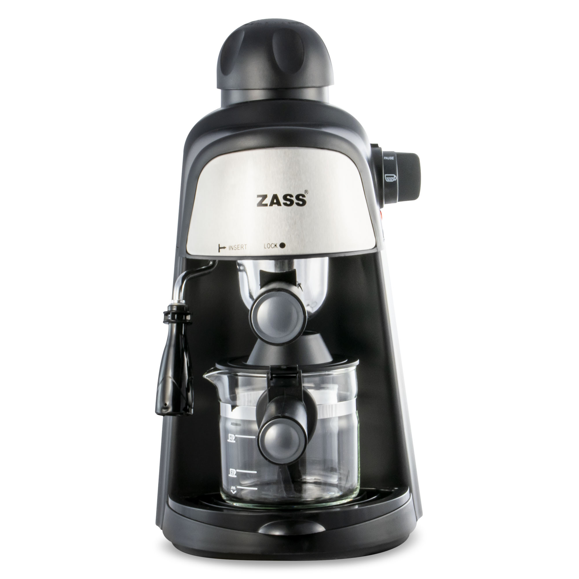 Espressor manual Zass ZEM 05, negru - 1 | YEO