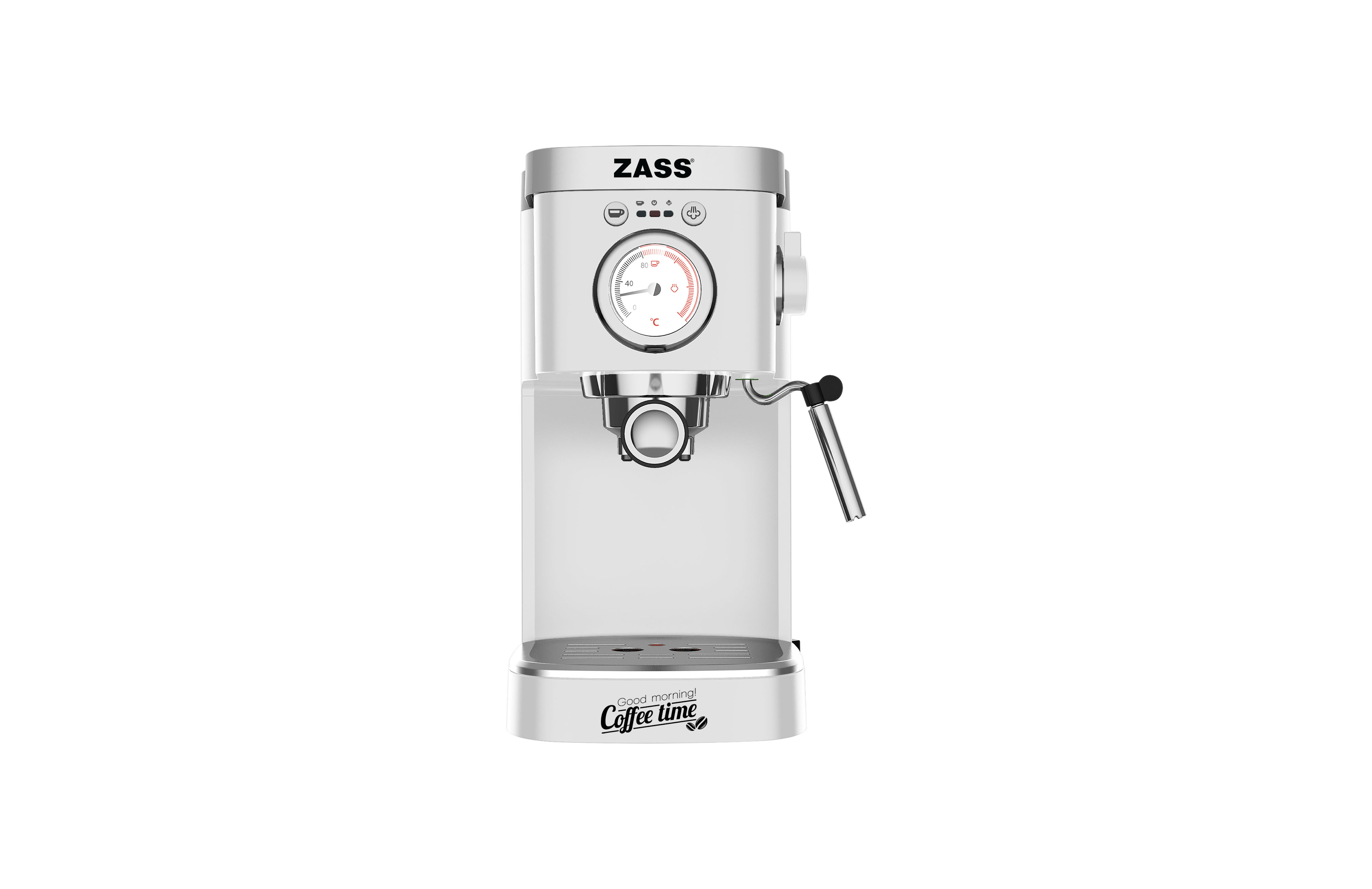 Espressor de cafea Zass ZEM 08, alb - 2 | YEO