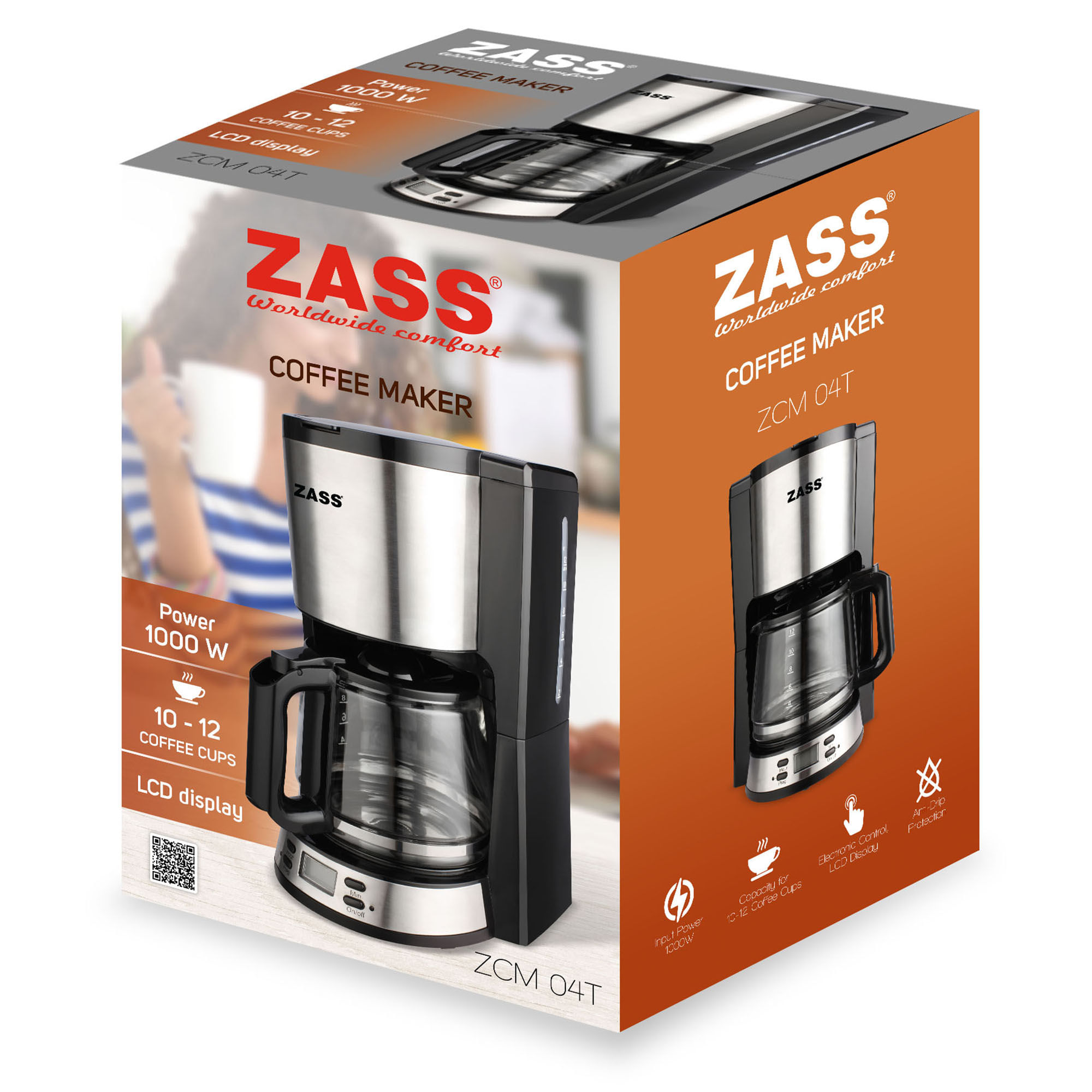 Cafetiera cu programator Zass ZCM 04 T, negru - 4 | YEO