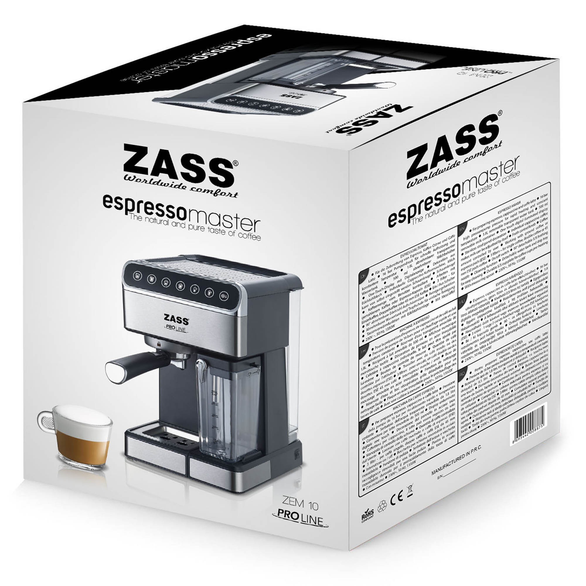 Espressor cafea Zass ZEM 10, negru - 4 | YEO