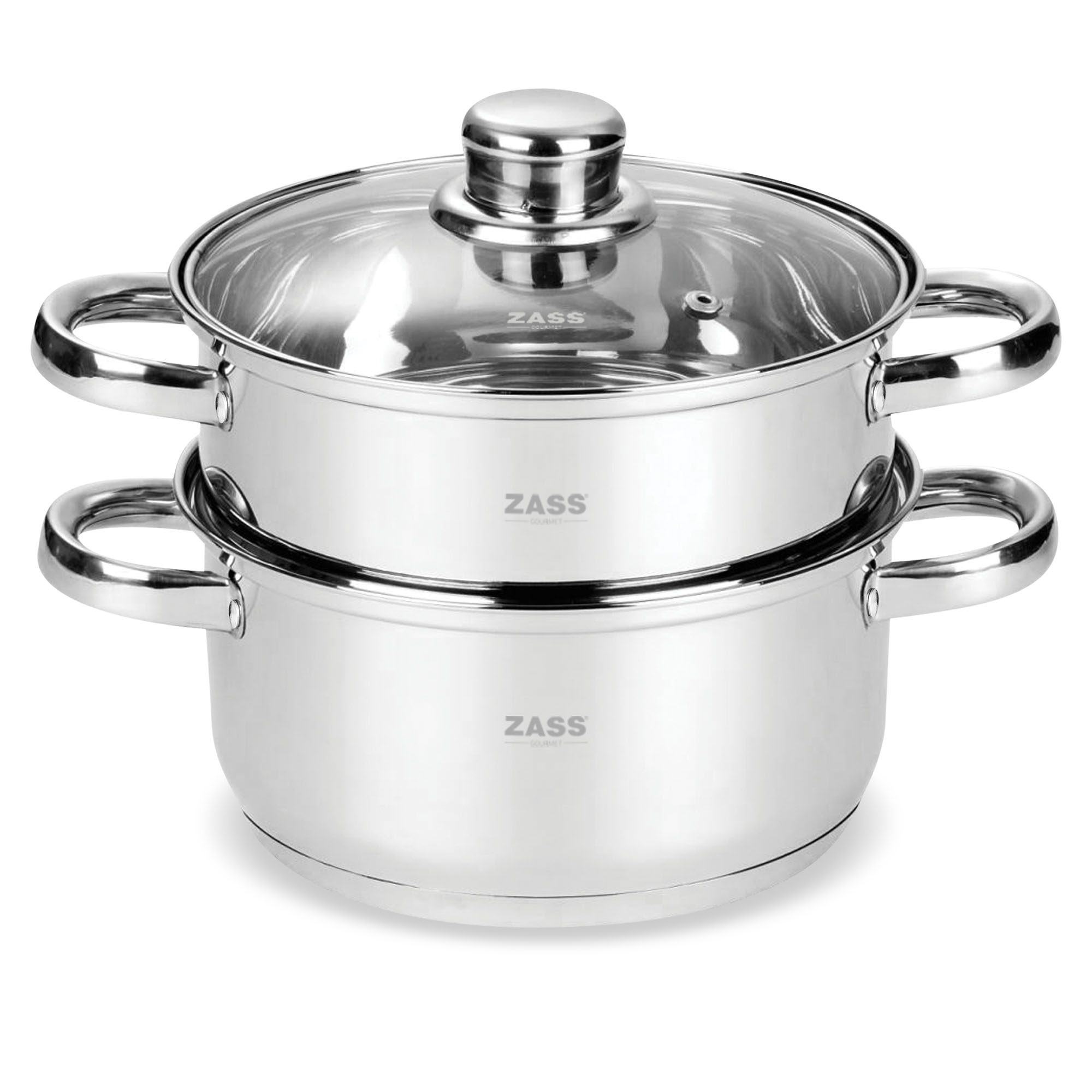 Set de gatit sub Aburi din Inox Zass Gourmet ZG-SSS 01, inox - 1 | YEO