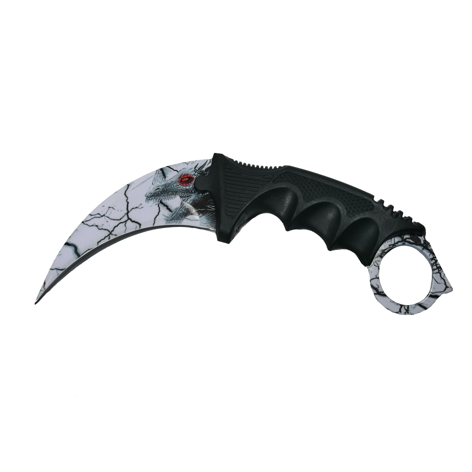 Cutit Karambit, alb, White Daemon, 18.5 cm - 1 | YEO