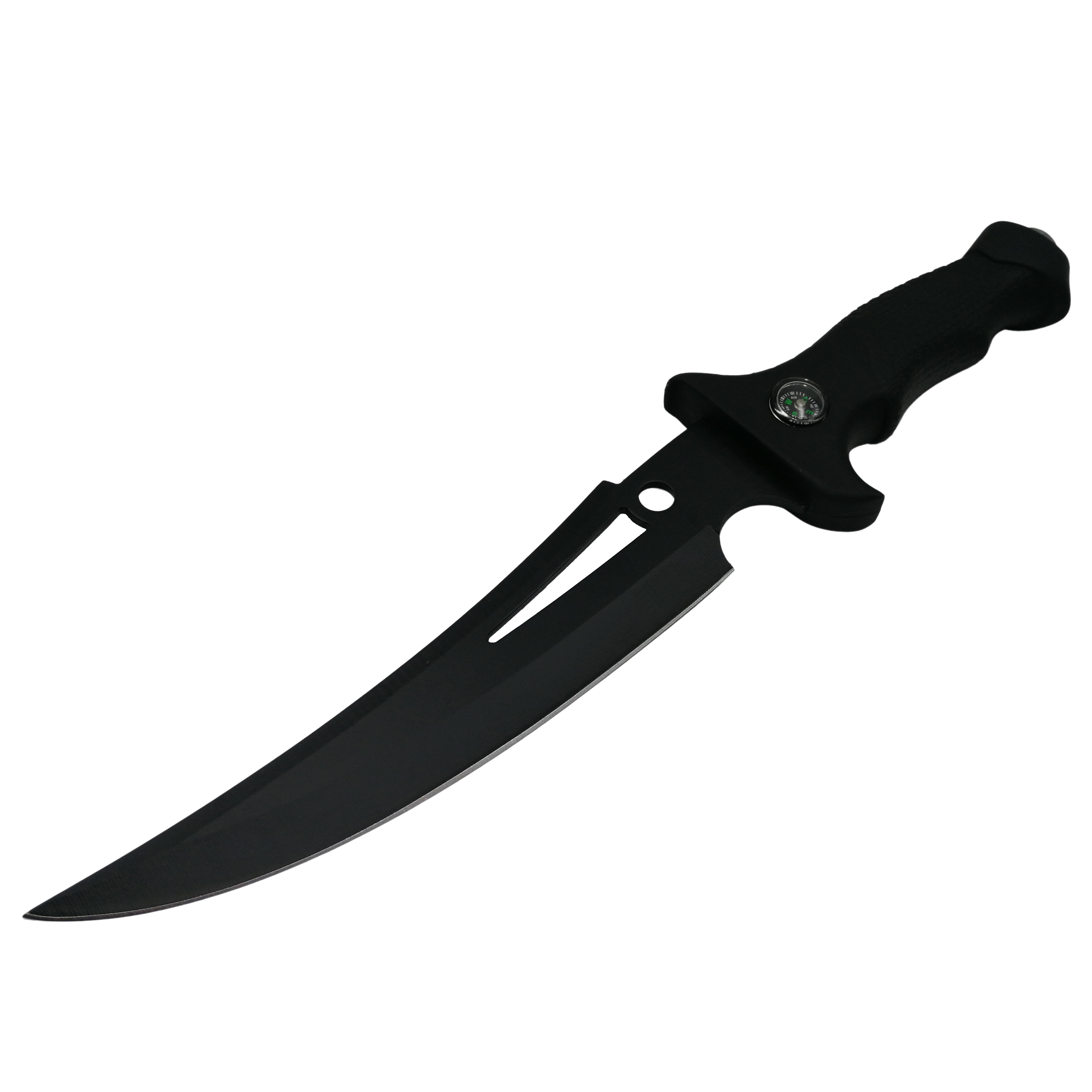 Cutit de vanatoare IdeallStore®, Vendetta Knife, otel inoxidabil, negru, 31.5 cm, toc inclus - 1 | YEO