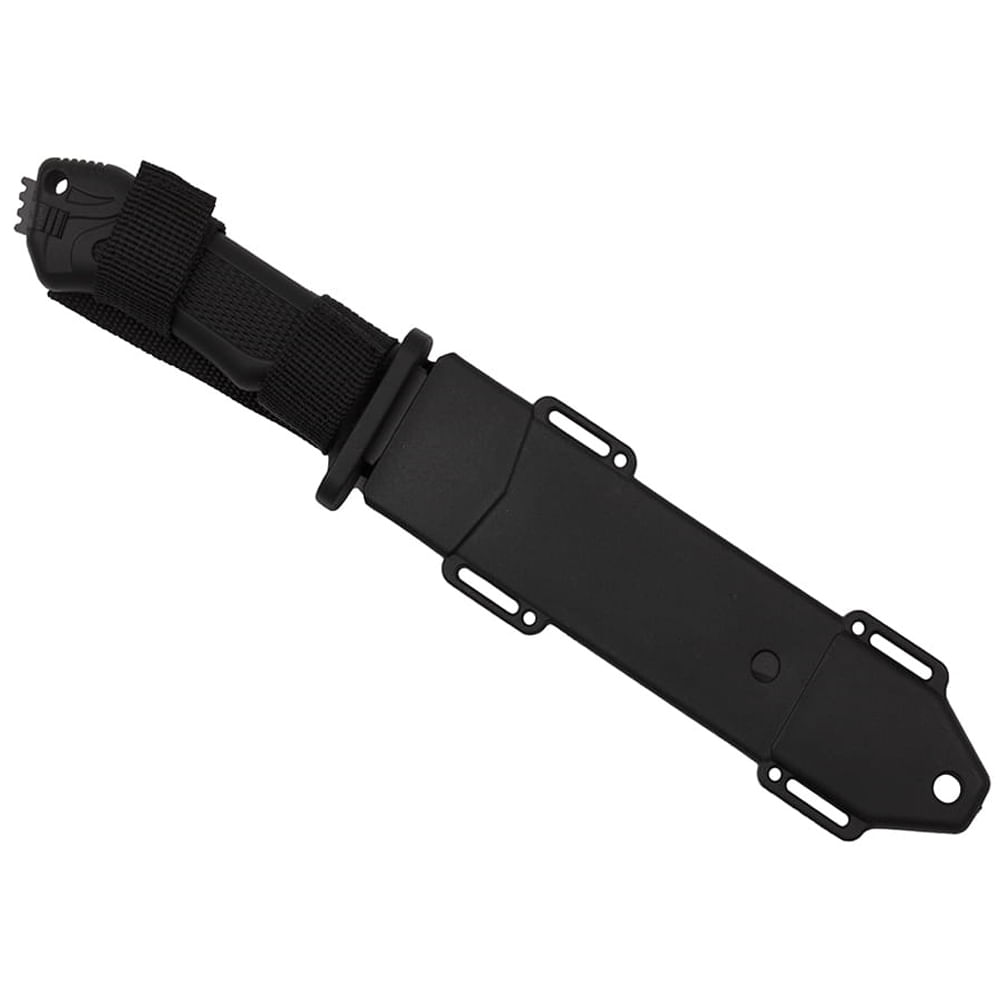 Cutit de vanatoare IdeallStore®, Survival Spirit, otel inoxidabil, amnar, 30.5 cm, negru, teaca inclusa - 2 | YEO