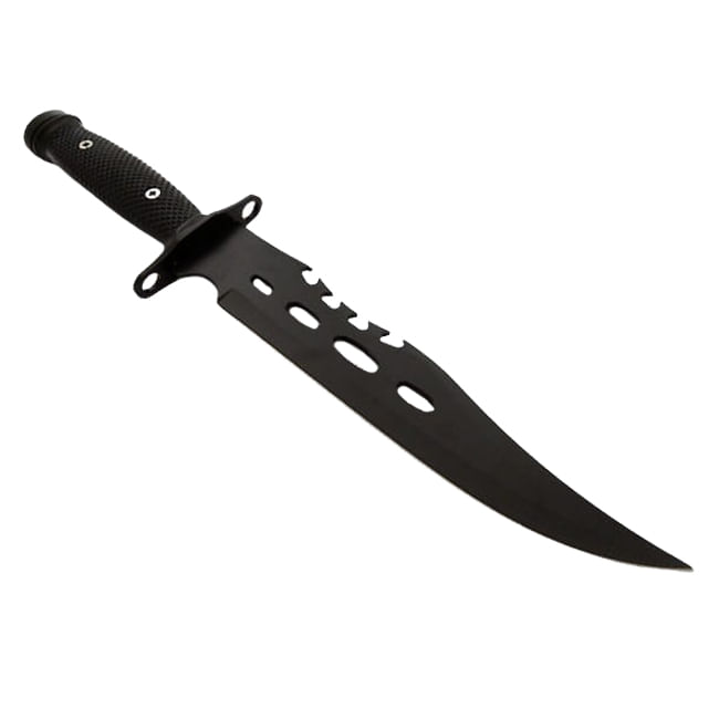 Cutit de vanatoare IdeallStore®, Goldur Blade, 36 cm, negru, husa piele, cutit aruncat inclus - 4 | YEO