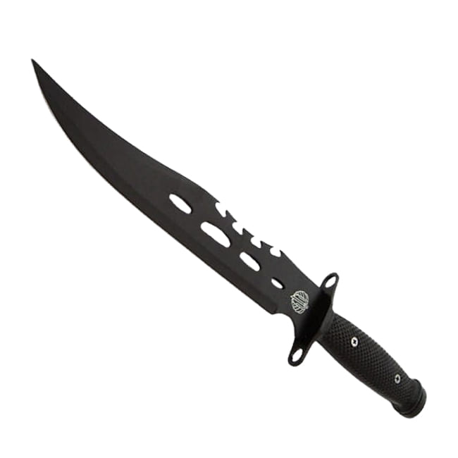 Cutit de vanatoare IdeallStore®, Goldur Blade, 36 cm, negru, husa piele, cutit aruncat inclus - 3 | YEO