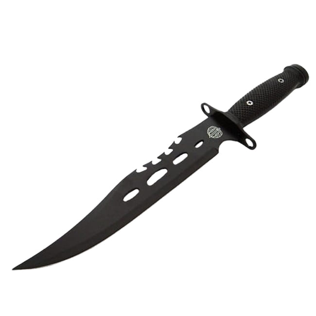 Cutit de vanatoare IdeallStore®, Goldur Blade, 36 cm, negru, husa piele, cutit aruncat inclus - 2 | YEO