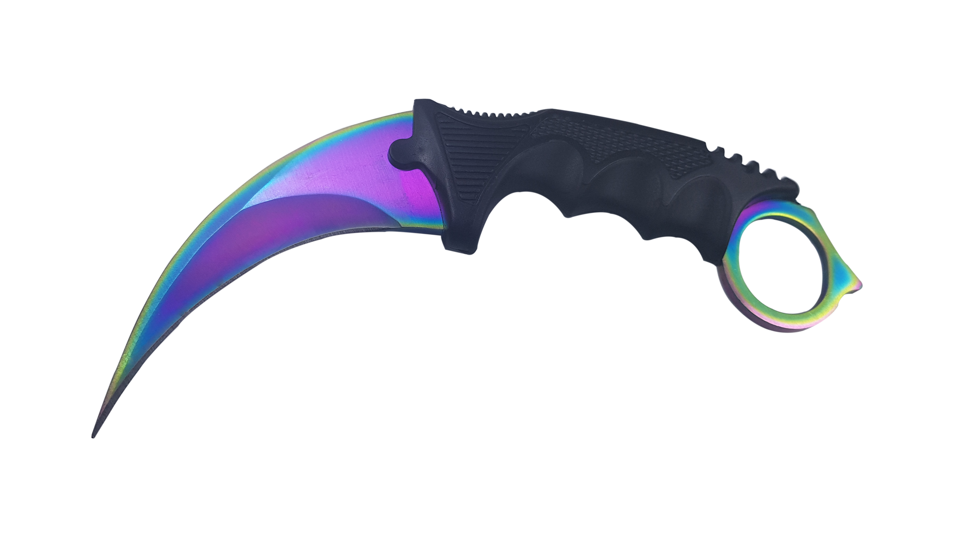 Set box, model 2019, cu snur si cutit, Karambit, fade, 18.5 cm - 1 | YEO