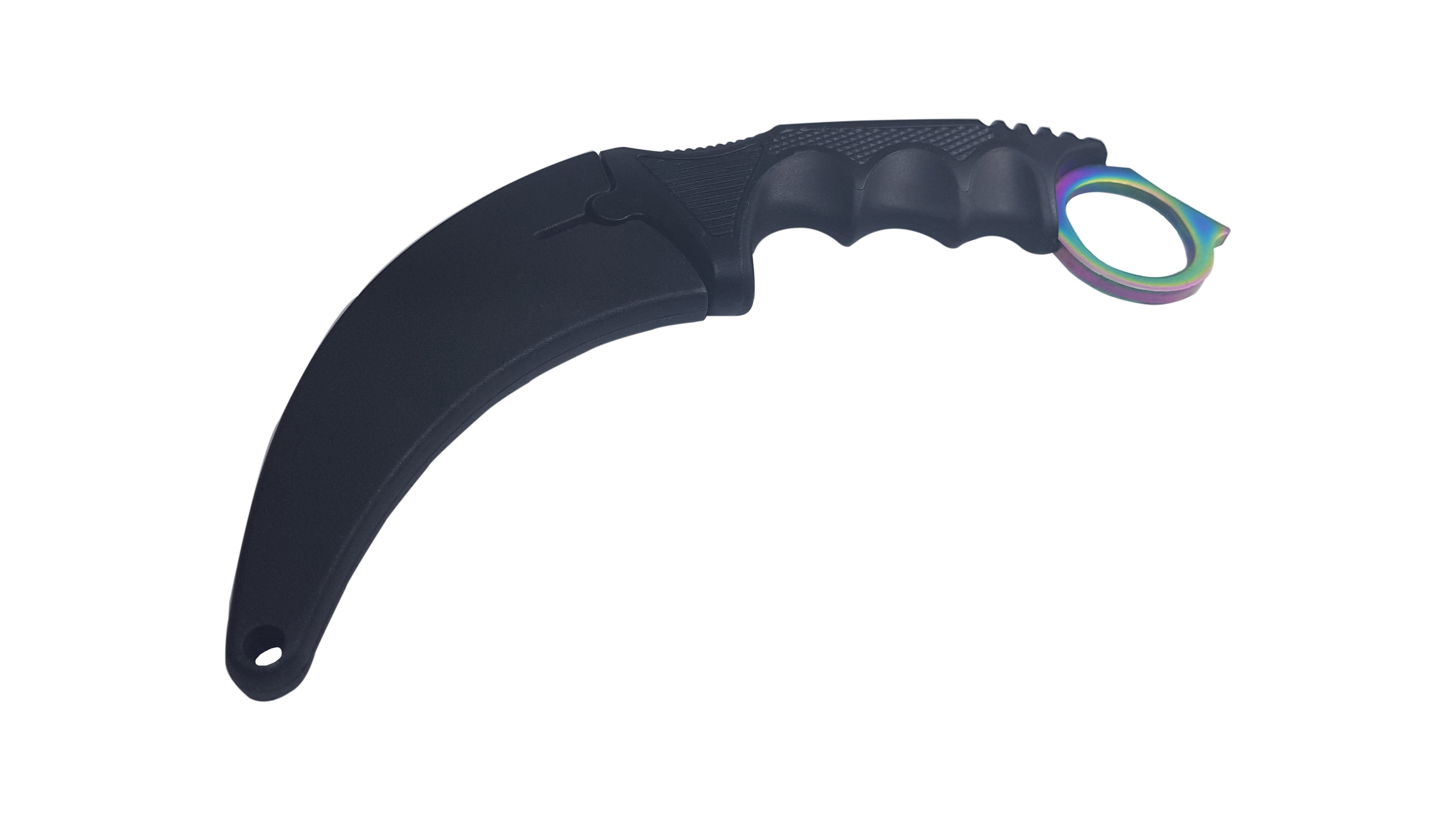 Set box, model 2019, cu snur si cutit, Karambit, fade, 18.5 cm - 3 | YEO