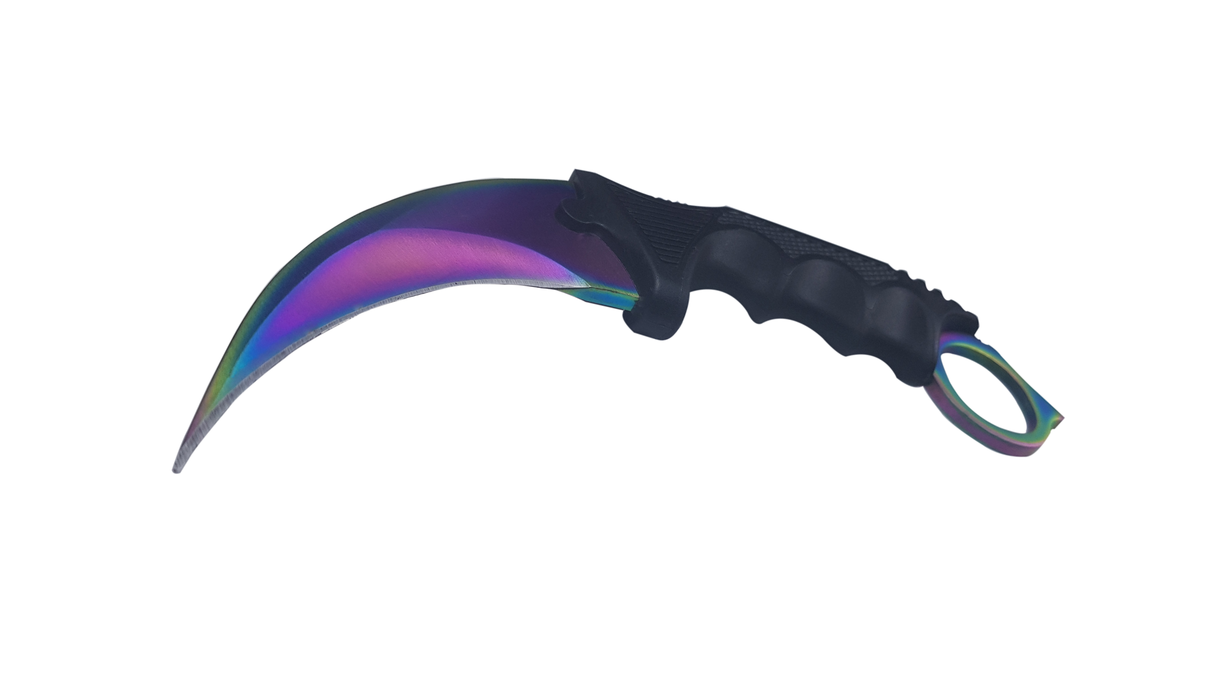 Set box, model 2019, cu snur si cutit, Karambit, fade, 18.5 cm - 2 | YEO