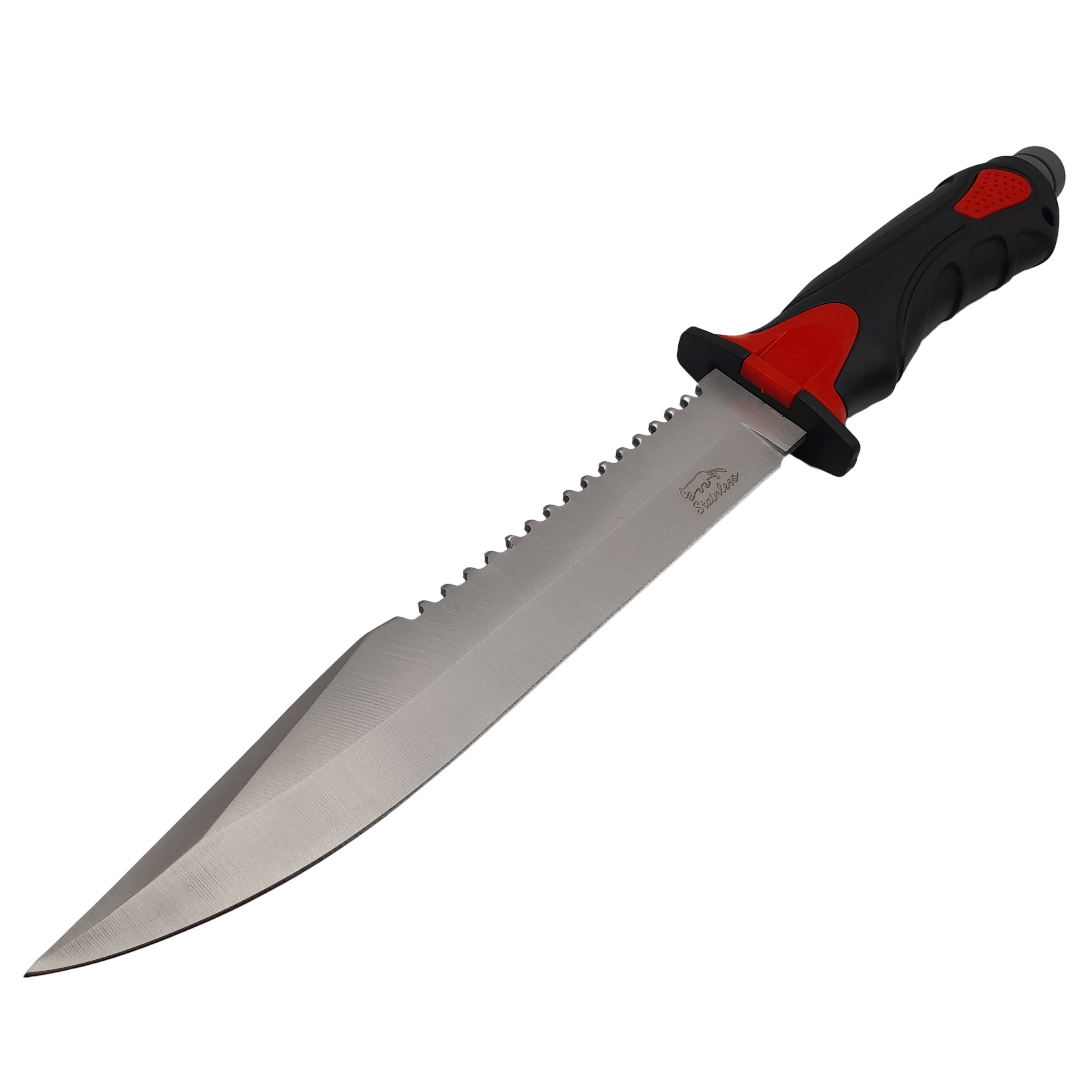 Cutit de vanatoare IdeallStore®, Survival Blade, otel inoxidabil, 34.5 cm, negru, teaca inclusa - 2 | YEO