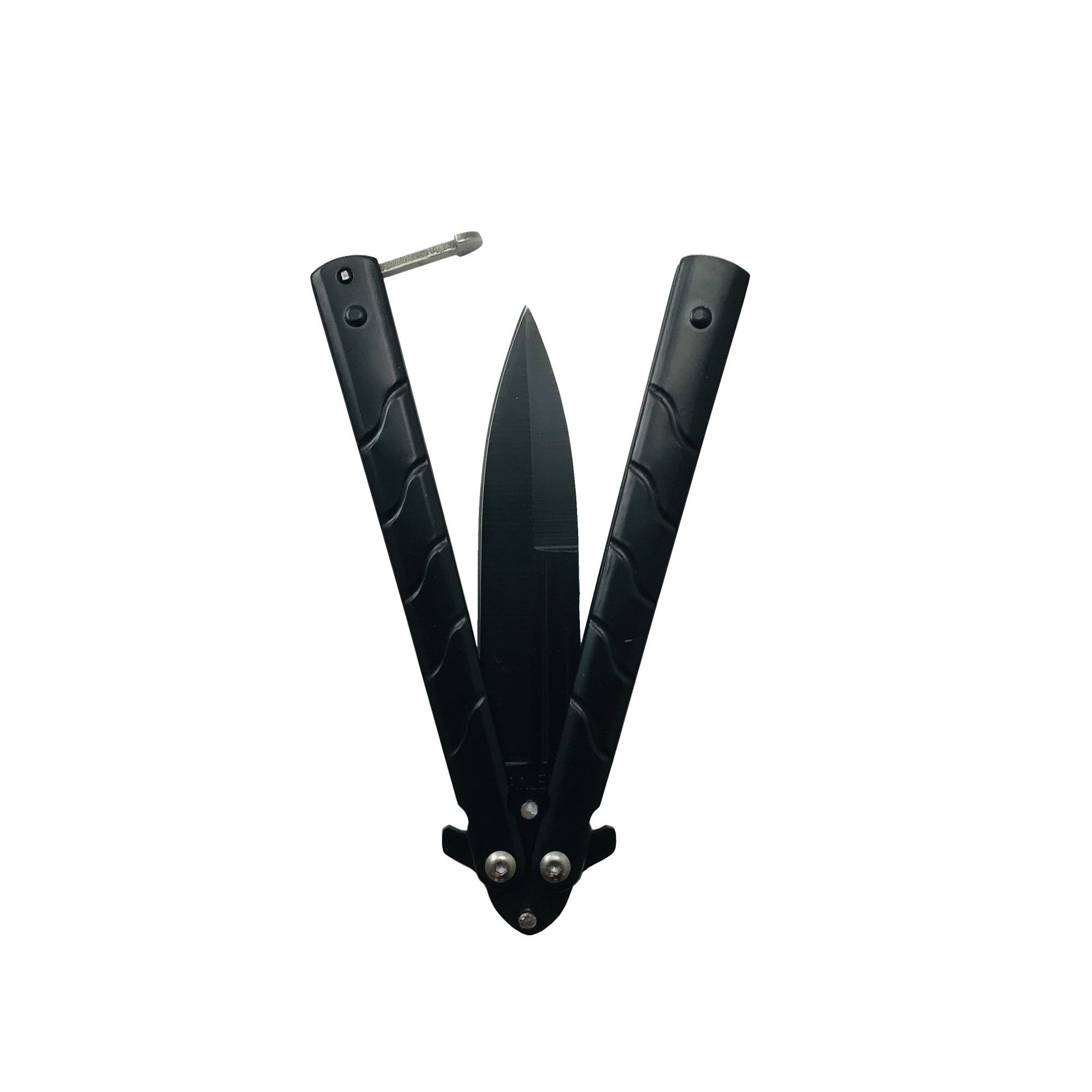 Set baioneta Navy, Spear Point si cutit balisong, butterfly, Spear Point, 32 cm