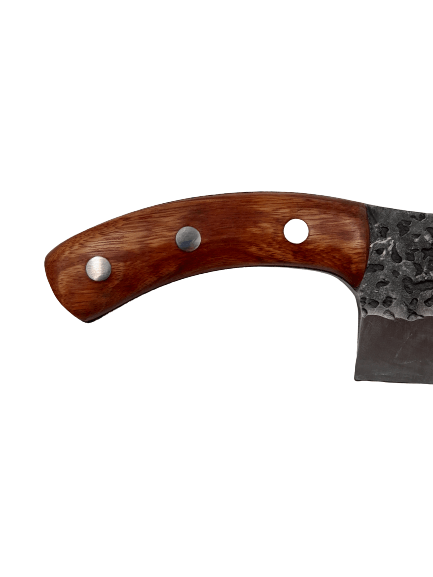Cutit-satar, japonez, IdeallStore®, forjat manual, full tang 26 cm, otel inoxidabil, maner lemn, husa piele
