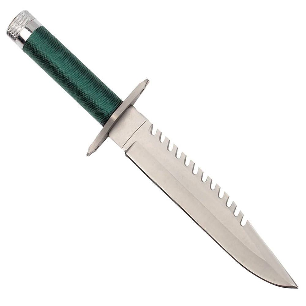 Cutit de vanatoare IdeallStore®, First Blood, verde, 35 cm, teaca inclusa - 4 | YEO