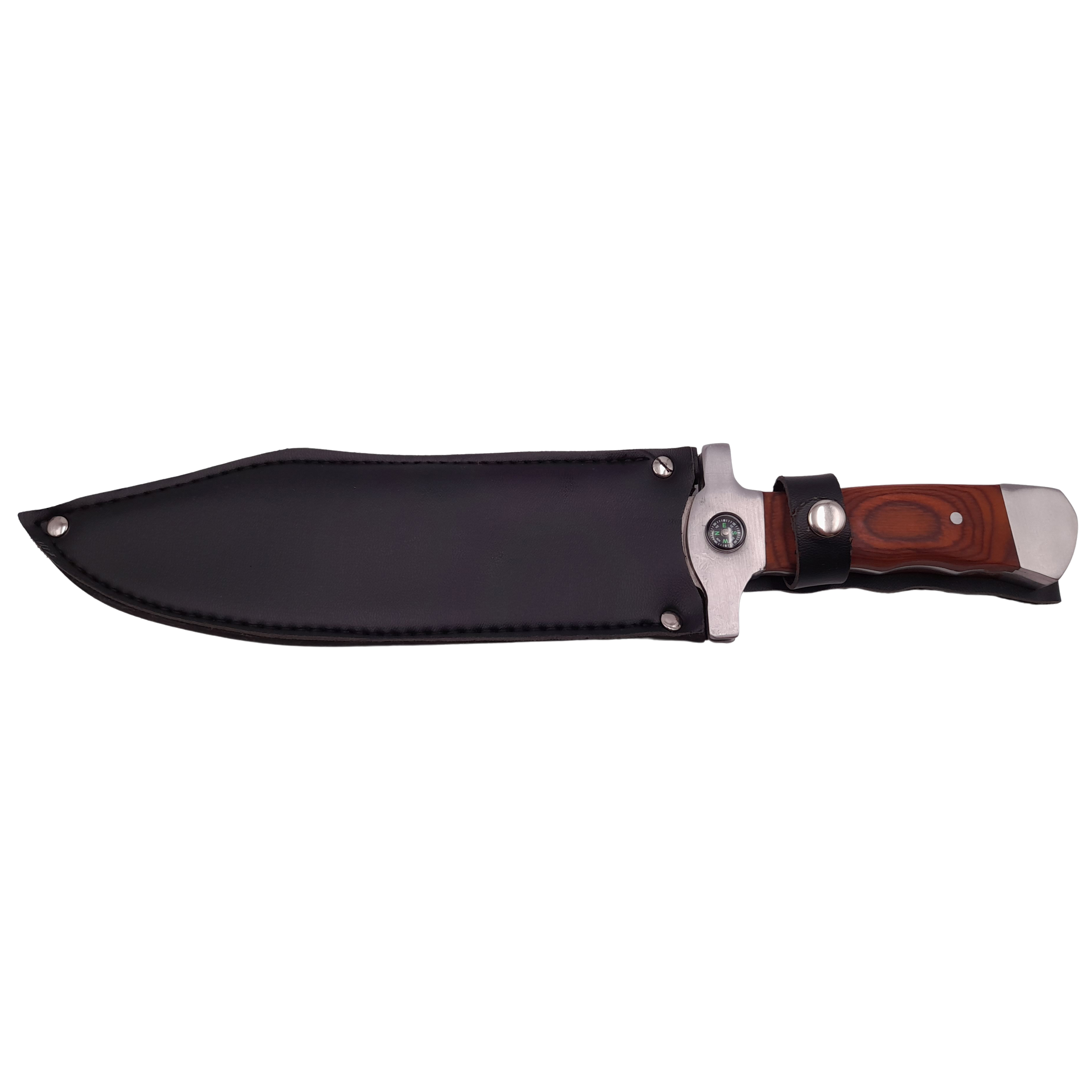 Cutit de vanatoare IdeallStore®, Silver Saber, gri, 35 cm, teaca inclusa