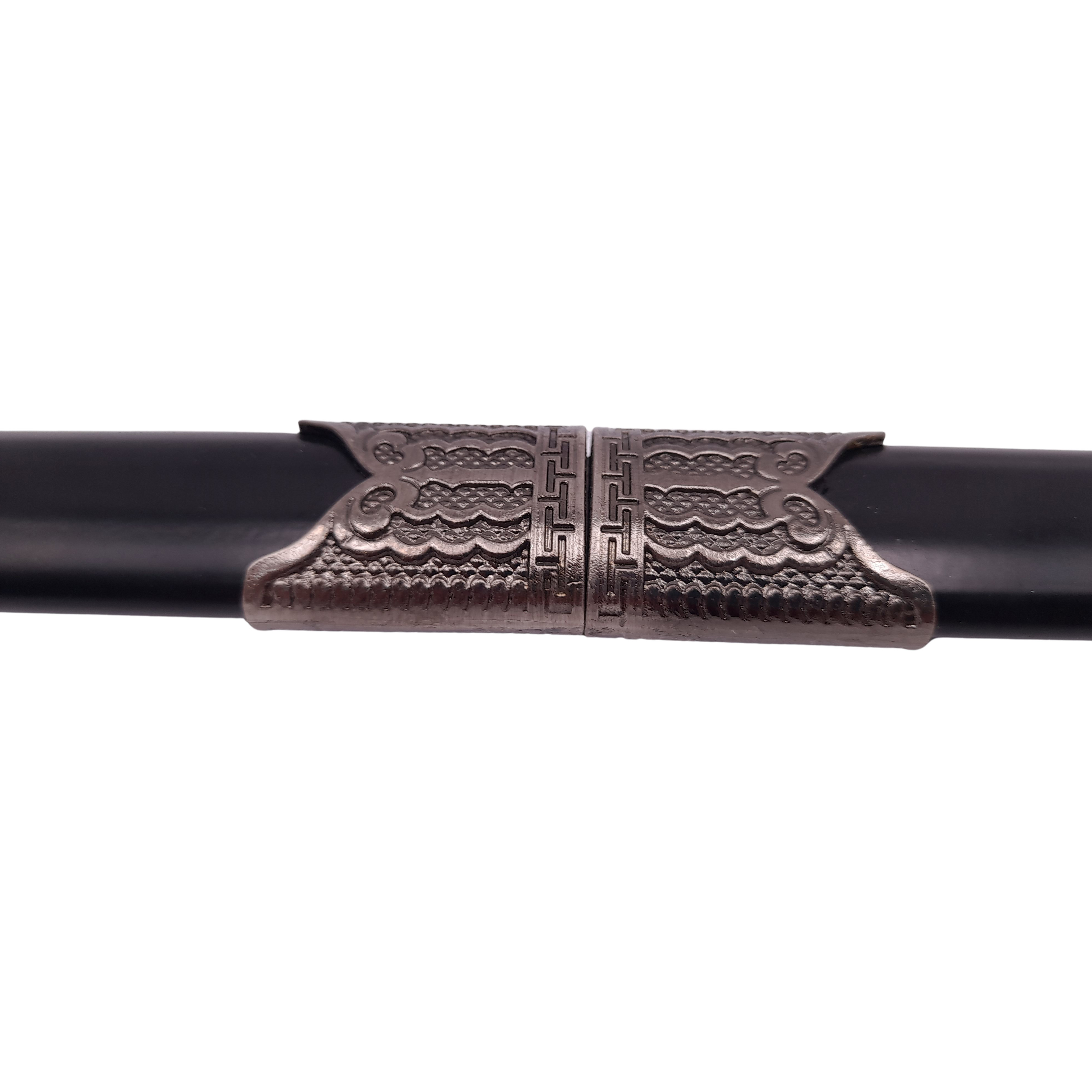 Set cutite duble decorative DEPOX®, panoplie, Ronin Ground, negre, metal, 51.5 cm, suport inclus — imaginea 12