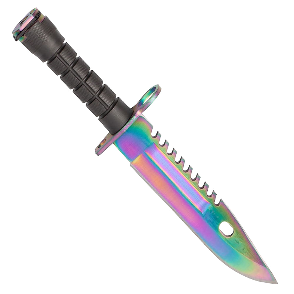 Cutit de vanatoare IdeallStore®, Jungle Rainbow, multicolor, 32.5 cm, teaca inclusa - 4 | YEO
