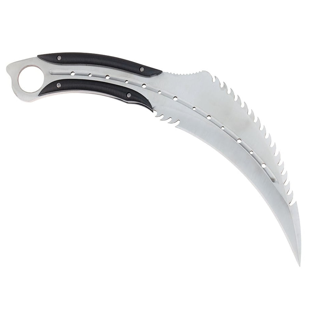 Cutit karambit IdeallStore®, Comando Specialist, otel inoxidabil, 33 cm, argintiu, teaca inclusa - 3 | YEO