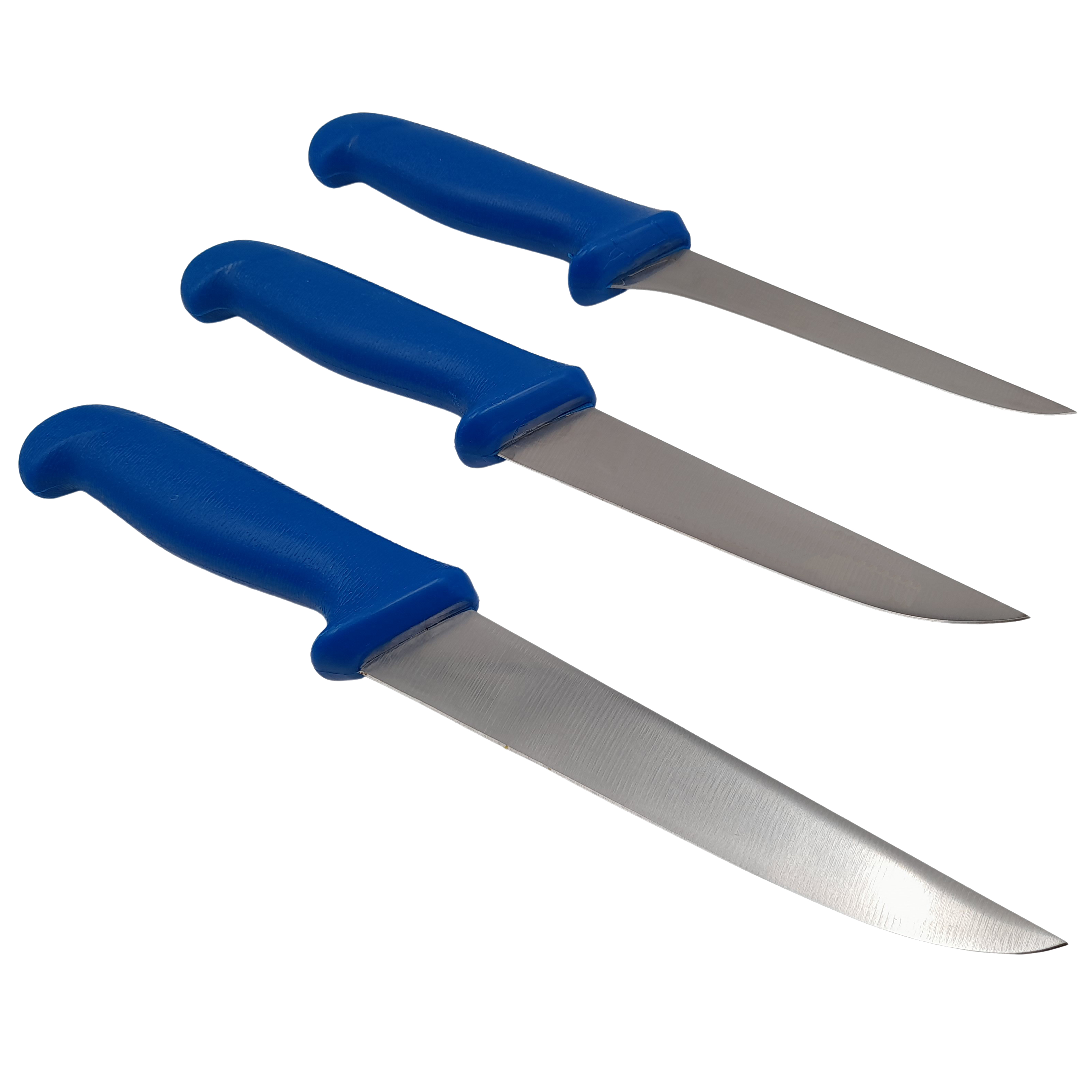 Set trei cutite macelarie DEPOX®, filetat, injunghiat, bucatarie, otel inoxidabil — imaginea 5