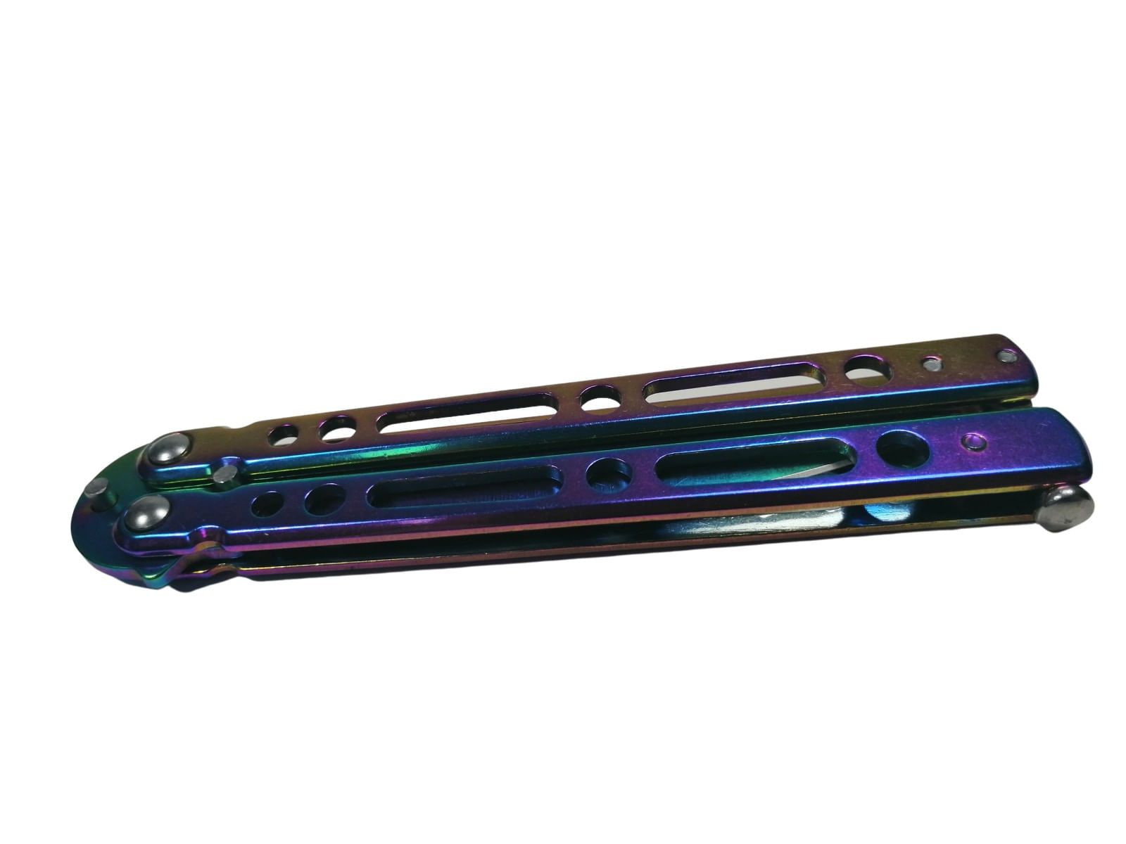 Cutit, Briceag fluture, Balisong, Butterfly 21.5 cm, Rainbow Classic - 2 | YEO